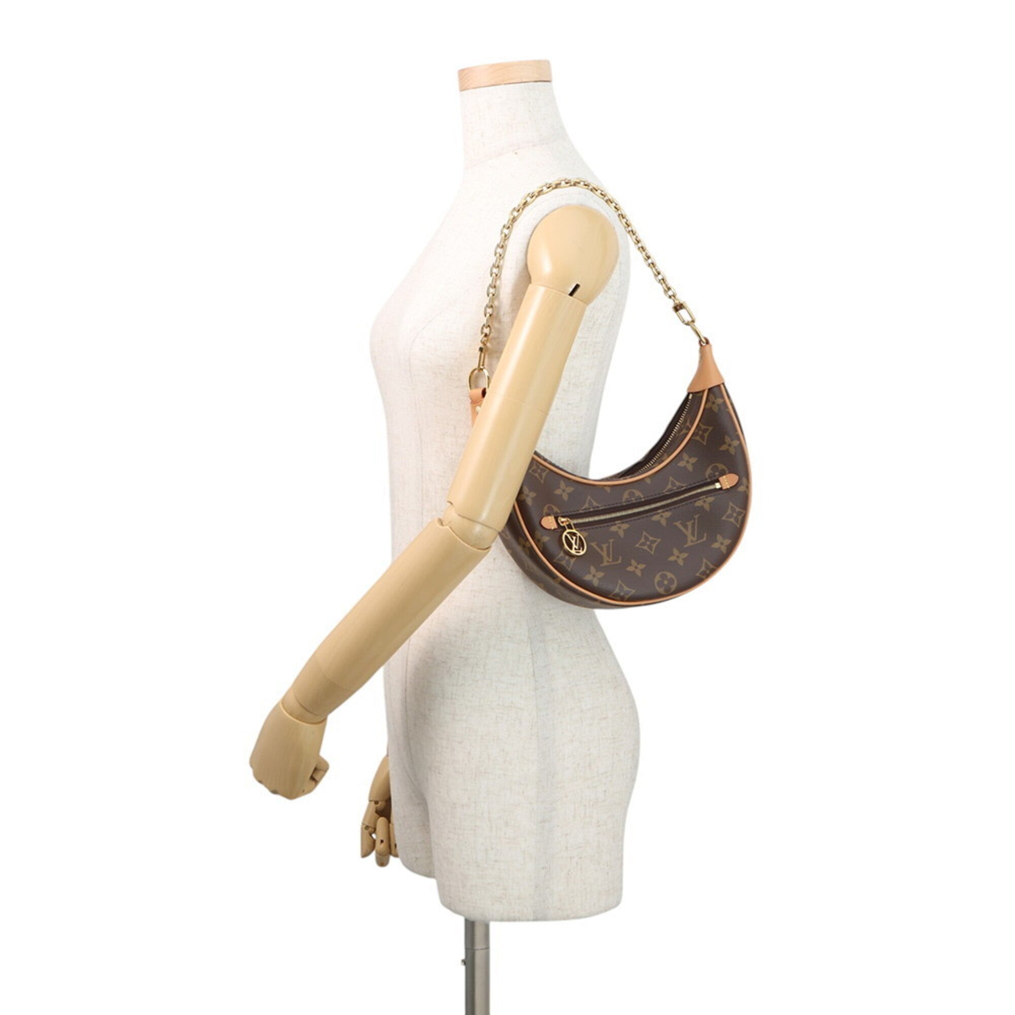 Louis Vuitton Beige Monogram Handbag Shoulder Bag (Pre-Owned)