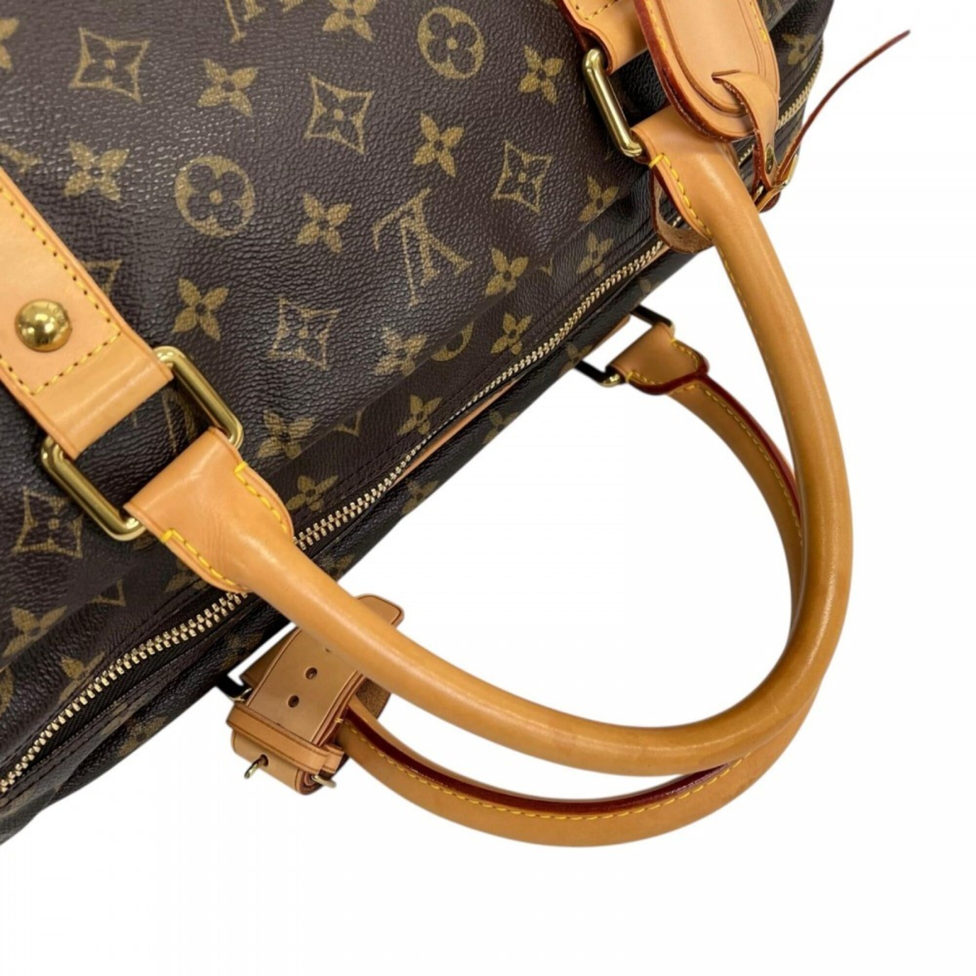 Louis Vuitton Brown Monogram Or White Monogram Boston Bag (Pre-Owned)