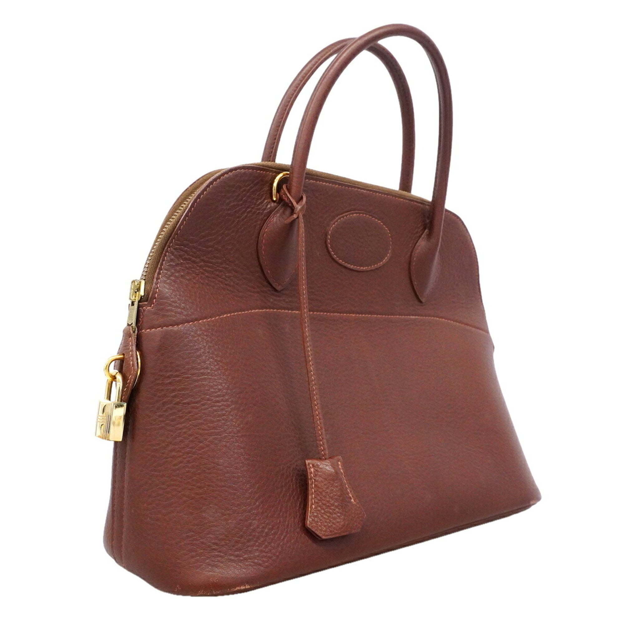 Hermes Noisette Fjord Leather Handbag (Pre-Owned)