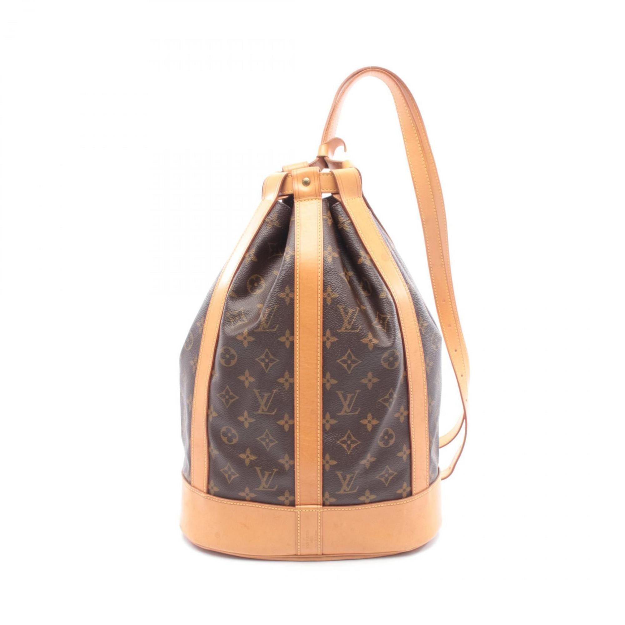 Louis Vuitton Brown Monogram Coated Canvas Leather Handbag Shoulder Bag (Pre-Owned)