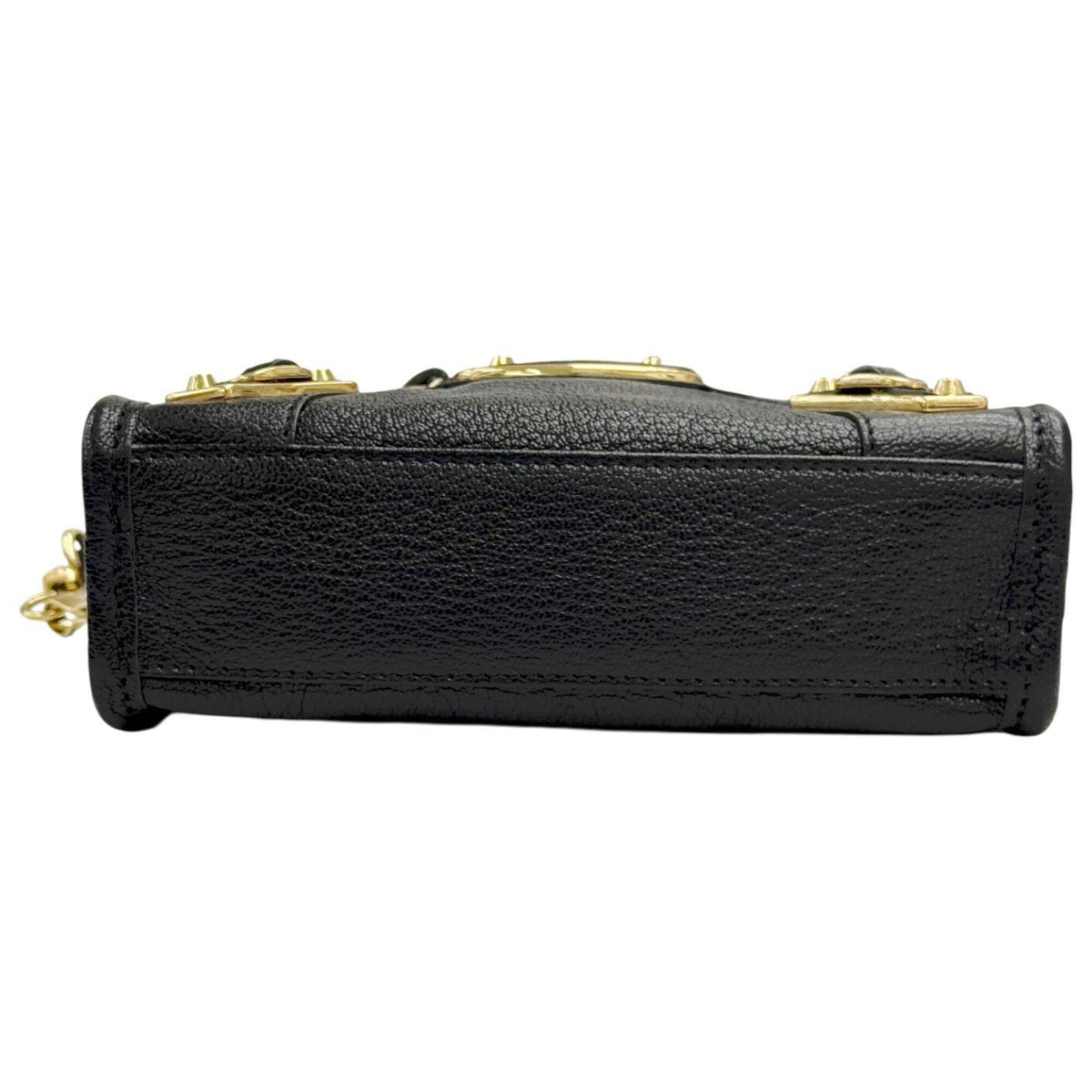 Balenciaga Black Leather Handbag Shoulder Bag (Pre-Owned)
