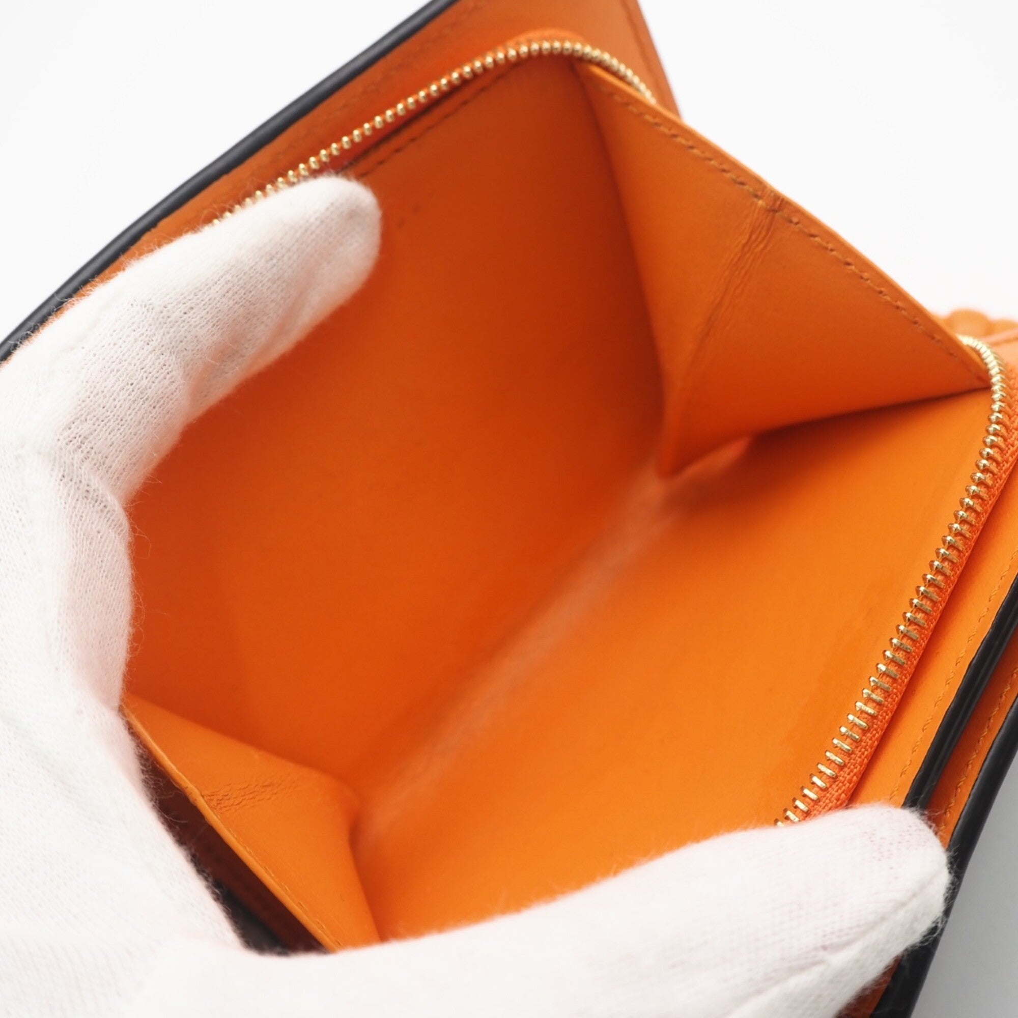 Loewe Black Orange Leather Wallet (Bi-Fold) (Pre-Owned)
