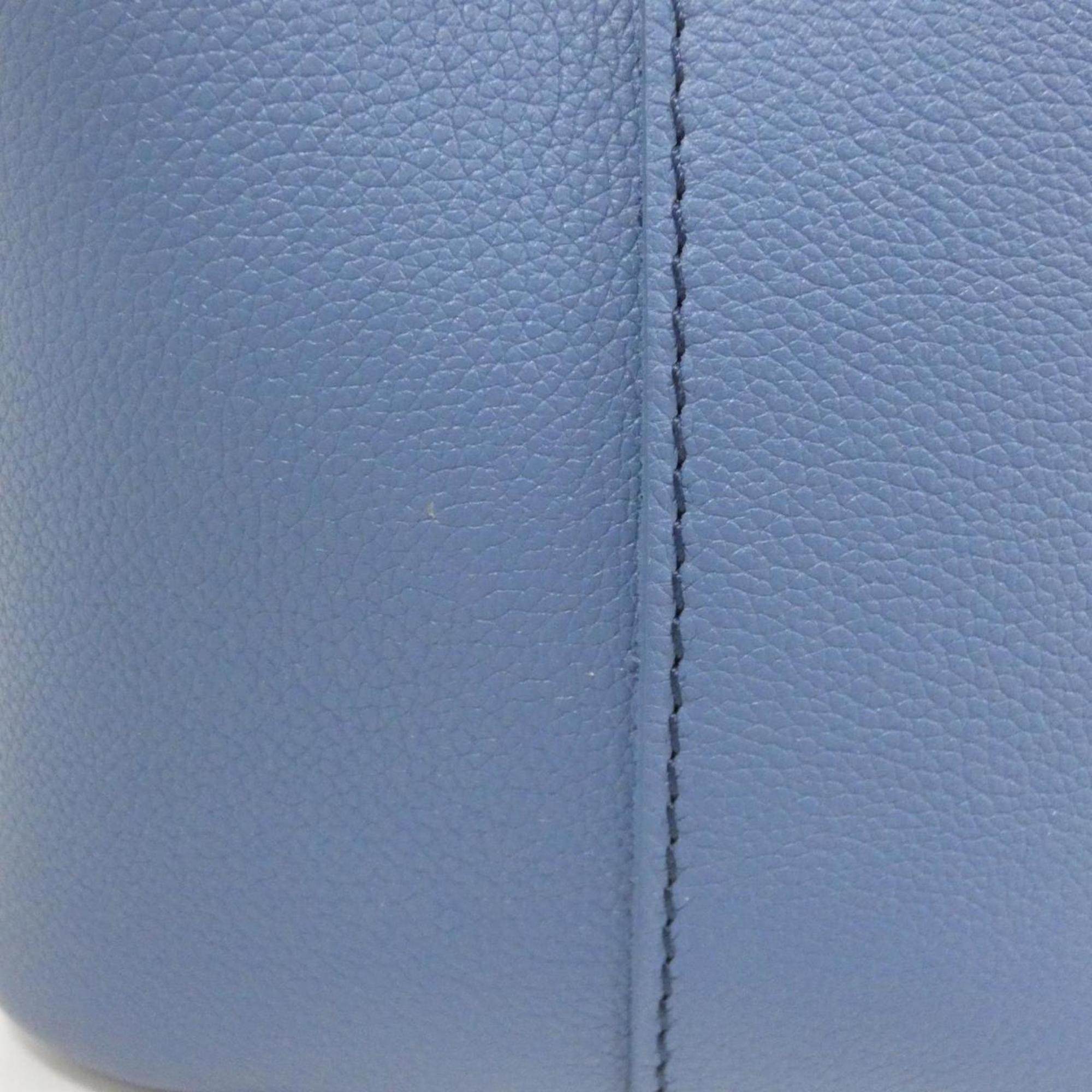 Louis Vuitton Blue Jean Leather Shoulder Bag (Pre-Owned)