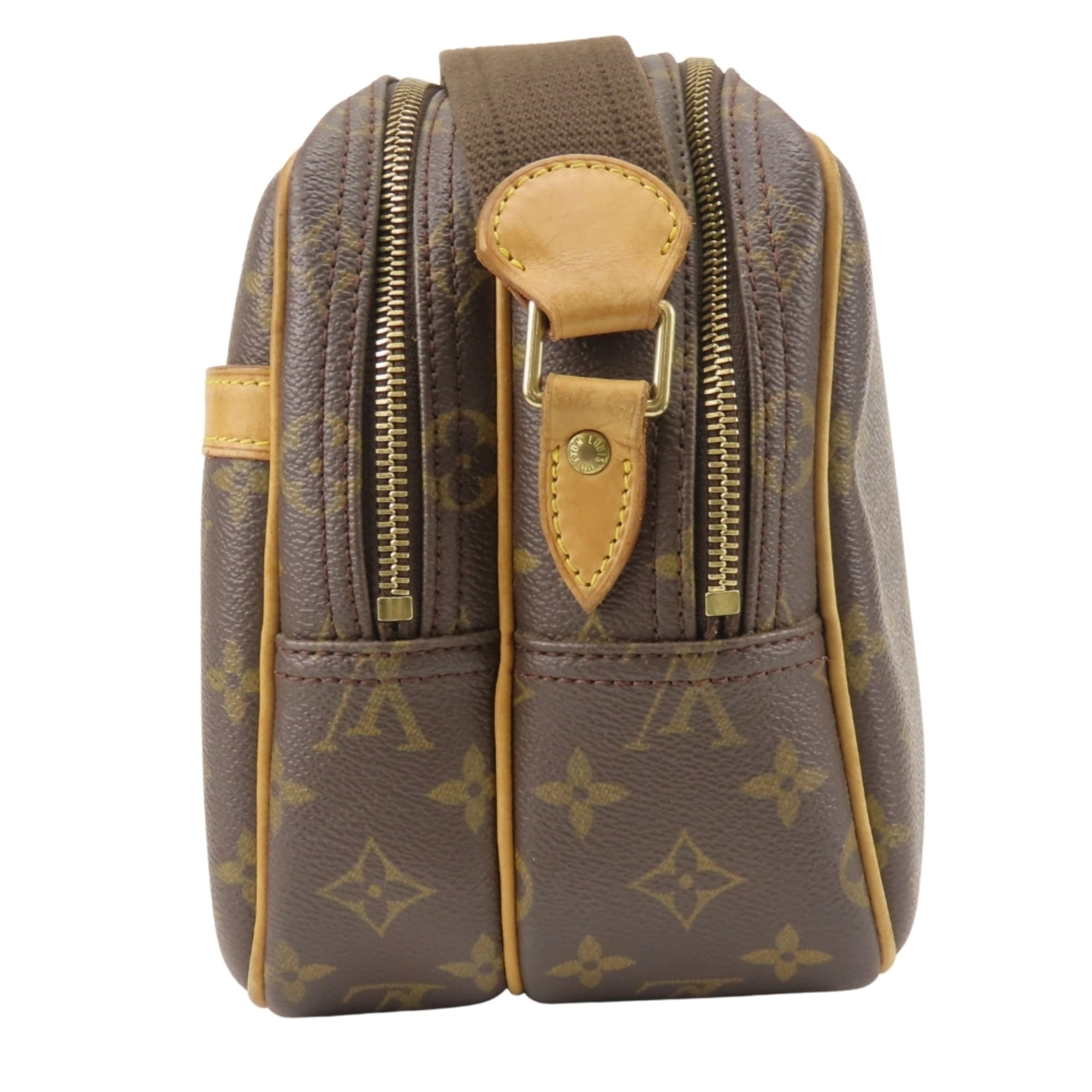 Louis Vuitton Brown Monogram Leather Shoulder Bag (Pre-Owned)