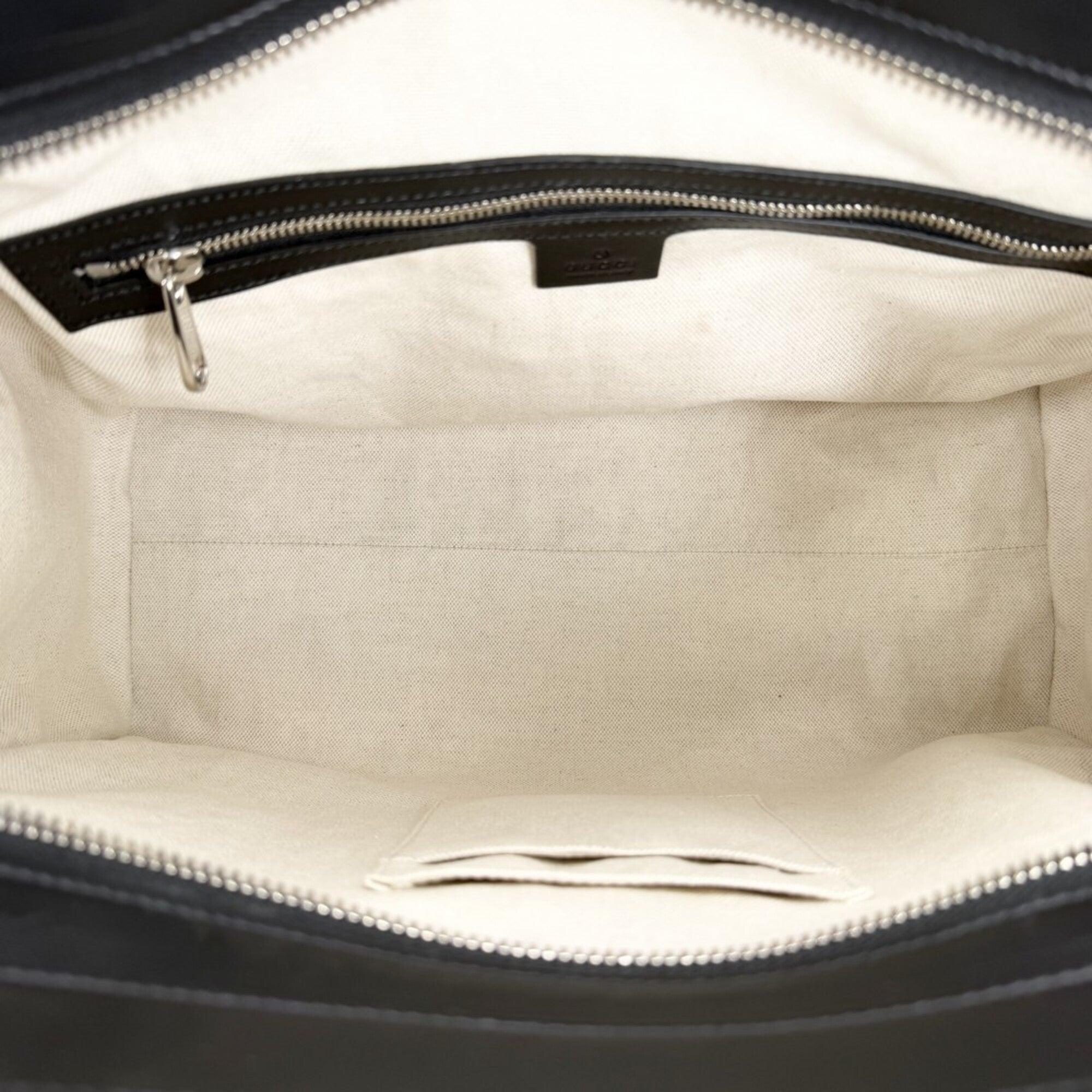 Gucci Black Leather Handbag Tote Bag (Pre-Owned)