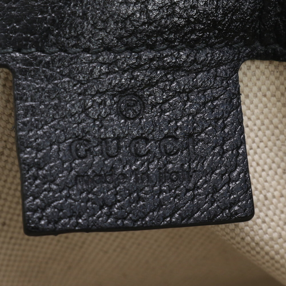 Gucci Black Leather Messenger Bag Shoulder Bag Tote Bag (Pre-Owned)