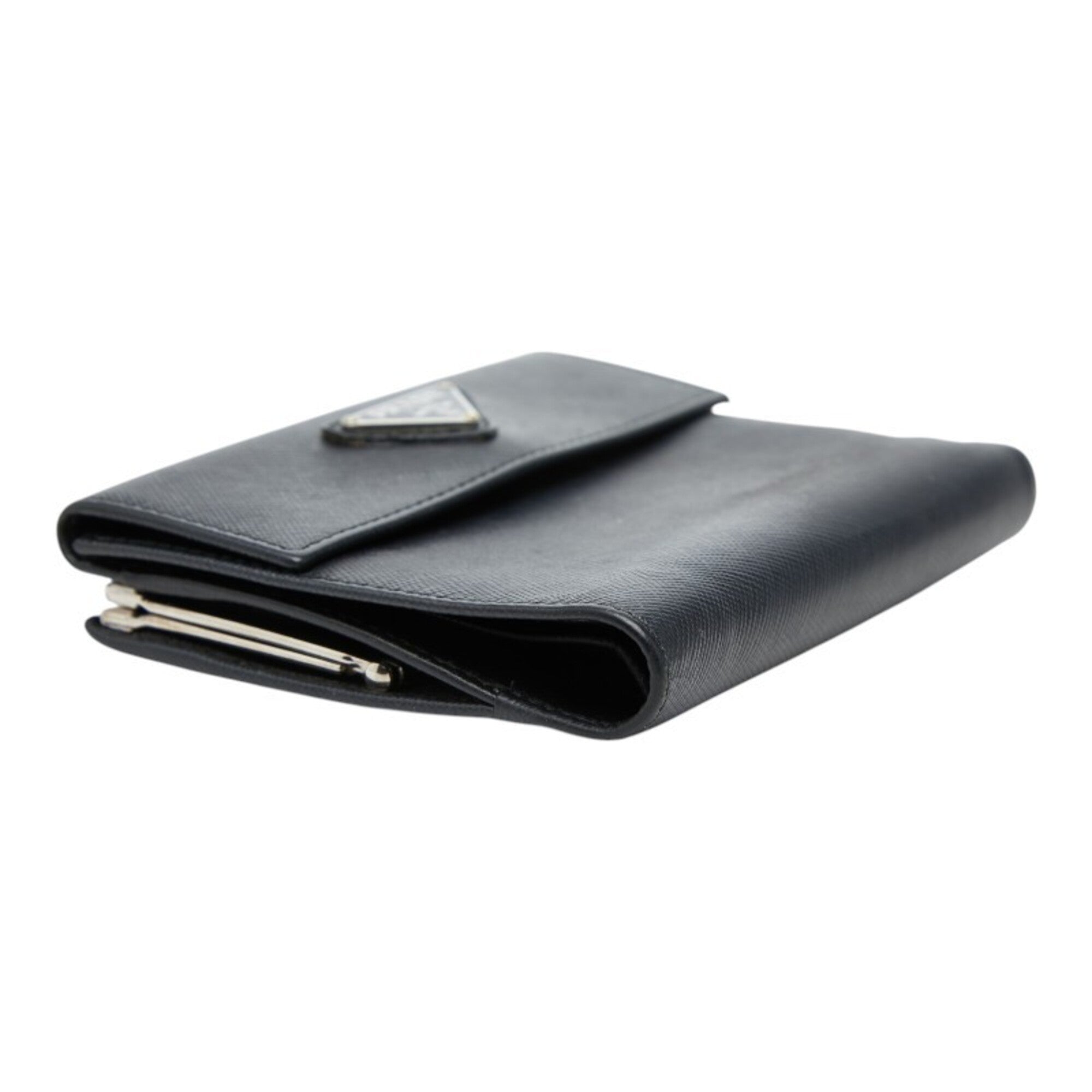 Prada Black Leather Wallet (Bi-Fold) (Pre-Owned)