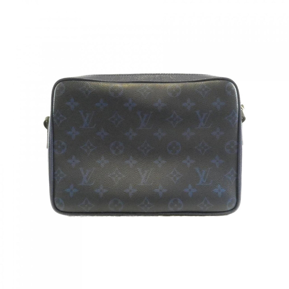 Louis Vuitton Blue Cobalt Coated Canvas Leather Shoulder Bag (Pre-Owned)