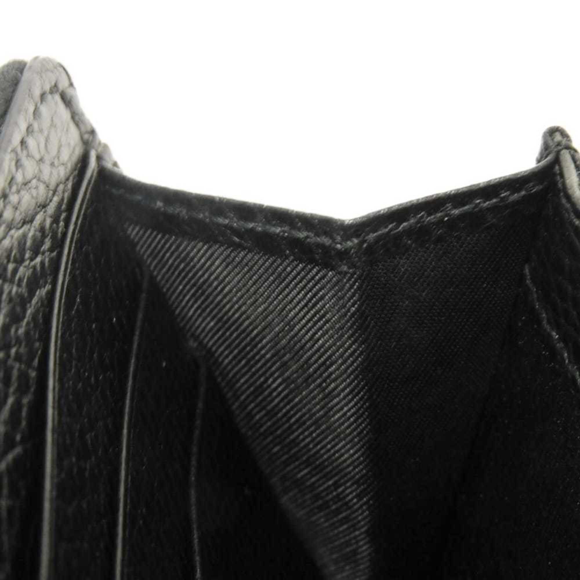 Gucci Black Leather Long Wallet (Bi-Fold) (Pre-Owned)