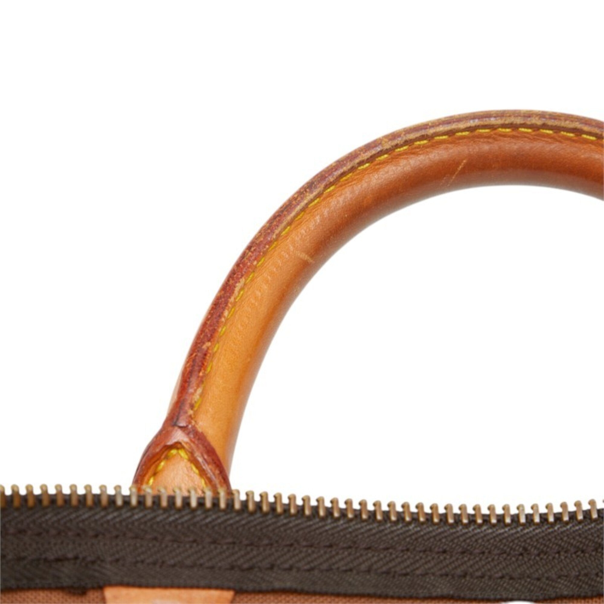 Louis Vuitton Brown Pvc Leather Boston Bag (Pre-Owned)