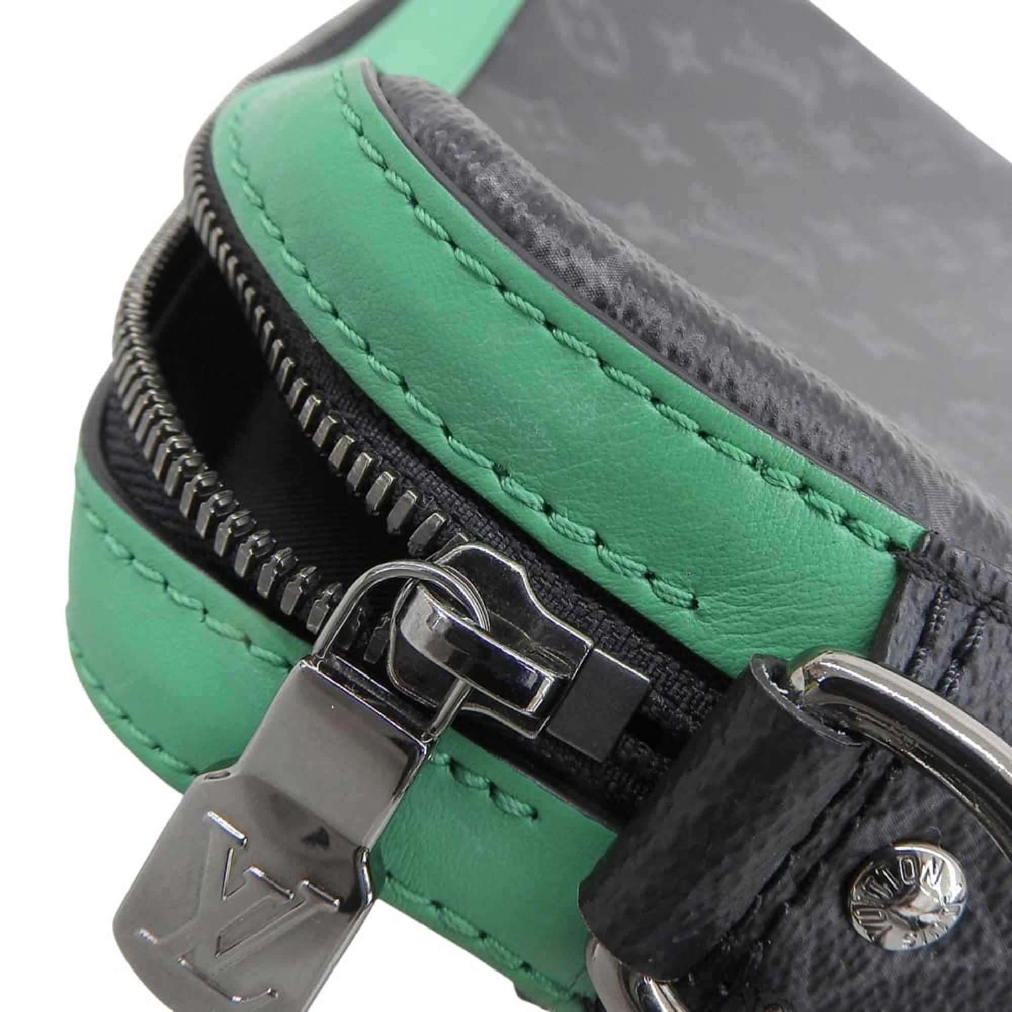 Louis Vuitton Green Monogram Eclipse Pvc Shoulder Bag (Pre-Owned)