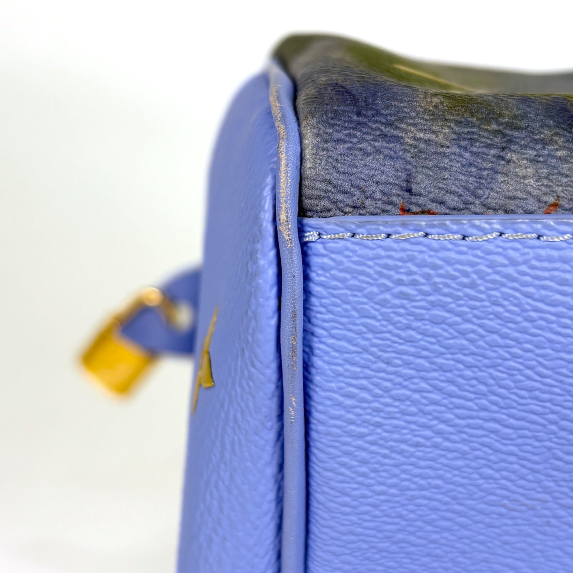 Louis Vuitton Multi-Color Leather Boston Bag Handbag (Pre-Owned)