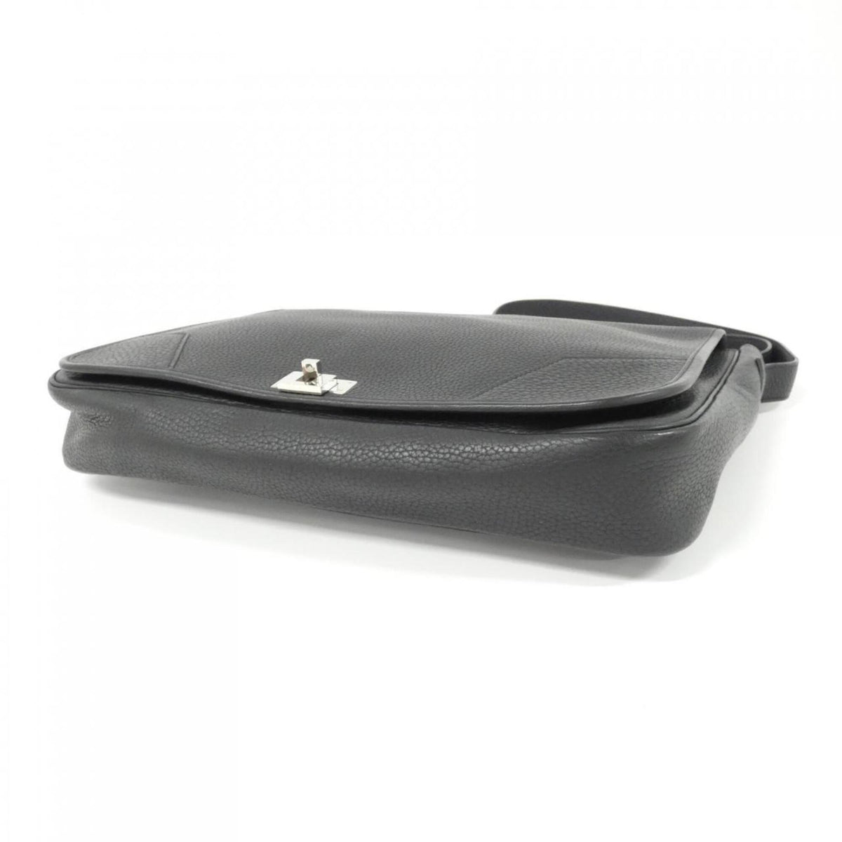Hermes Black Taurillon Clemence Leather Handbag (Pre-Owned)