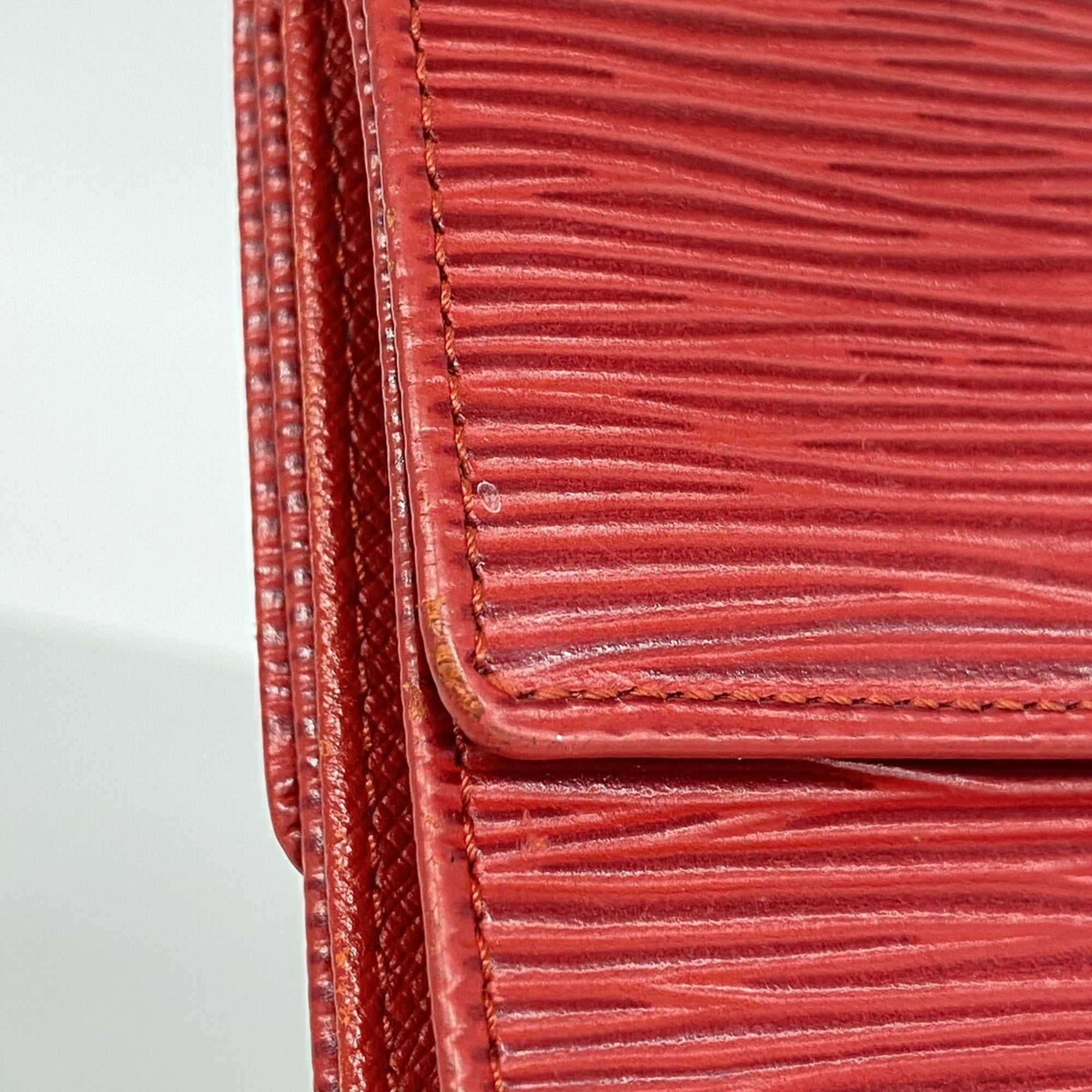 Louis Vuitton Castilian Red Wallet (Tri-Fold) (Pre-Owned)