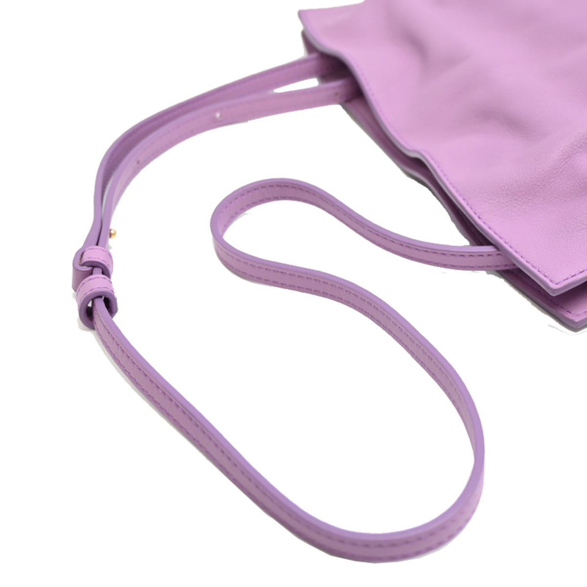 Loewe Purple Leather Shoulder Bag (Pre-Owned)