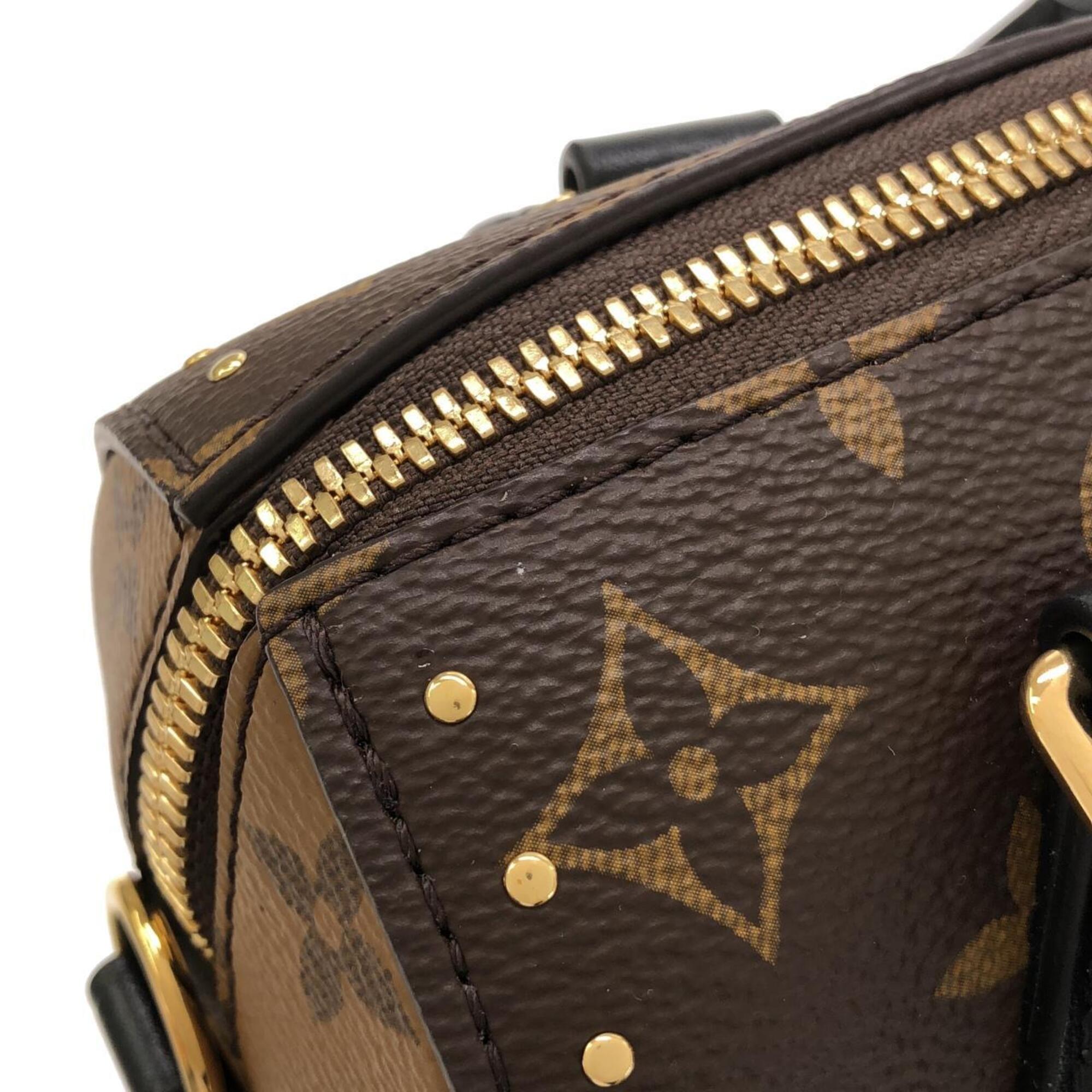 Louis Vuitton Marron Coated Canvas Boston Bag (Pre-Owned)