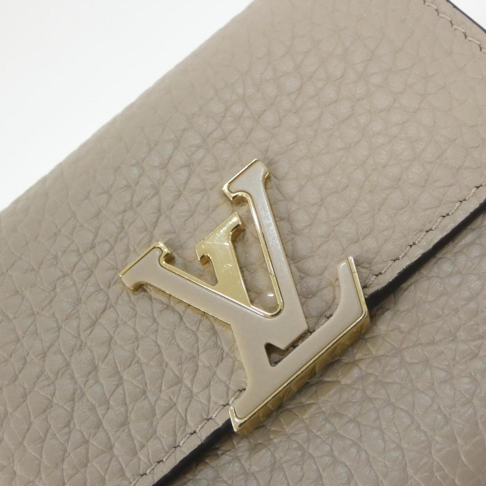 Louis Vuitton Galle Leather Wallet (Tri-Fold) (Pre-Owned)