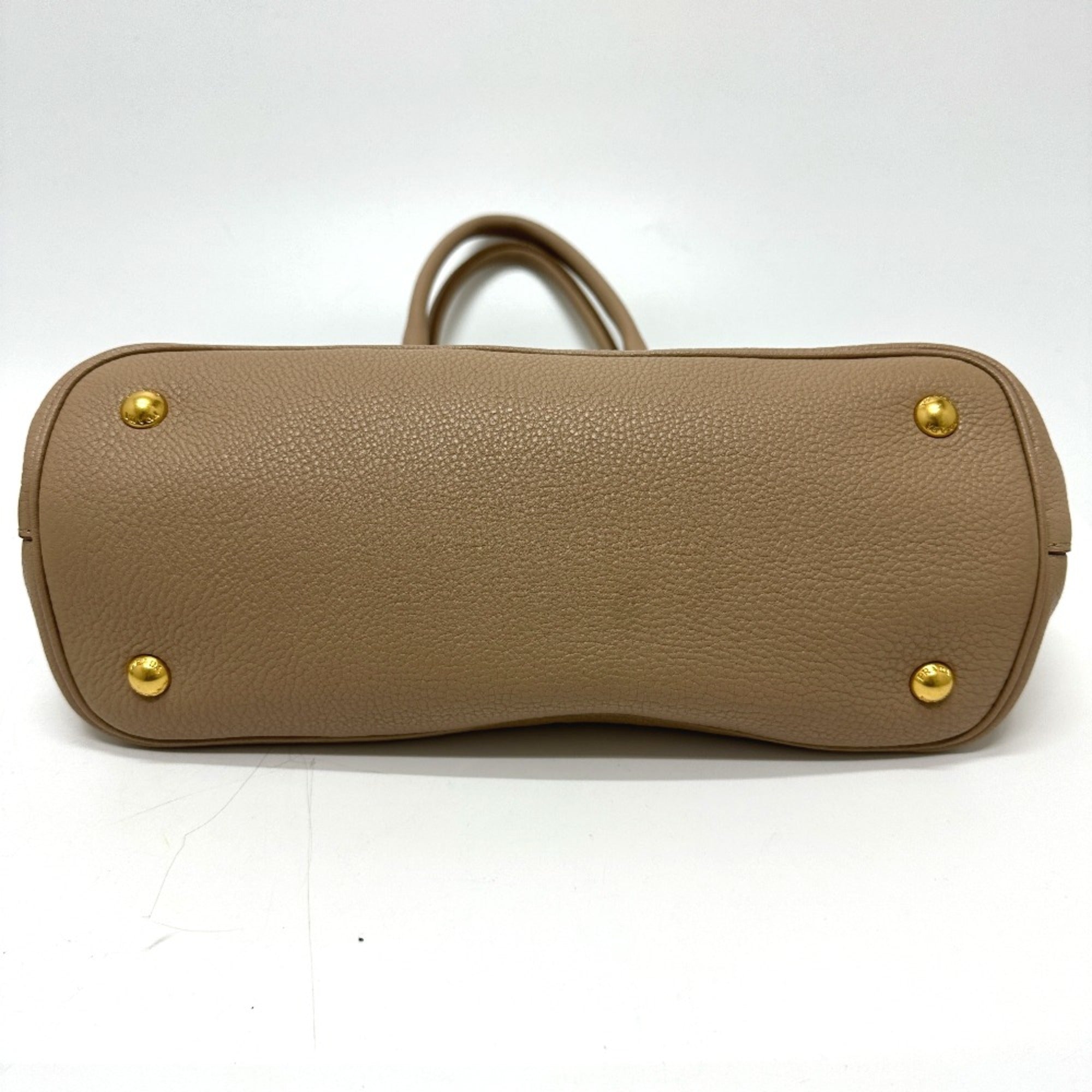 Prada Beige Leather Handbag (Pre-Owned)