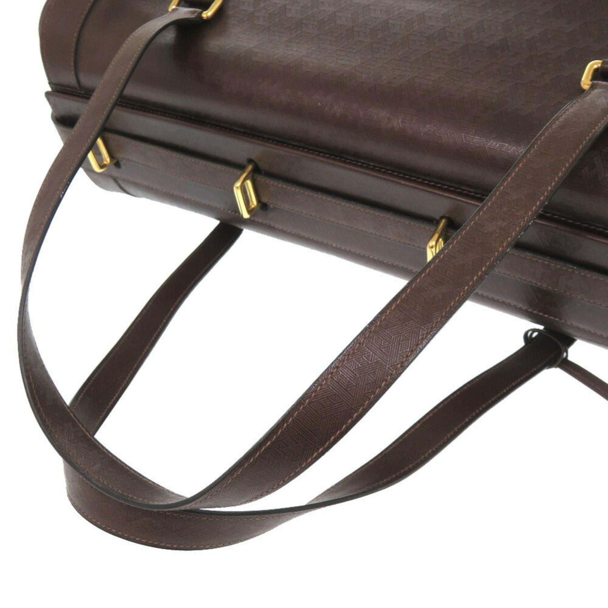 Hermes Brown Leather Boston Bag (Pre-Owned)