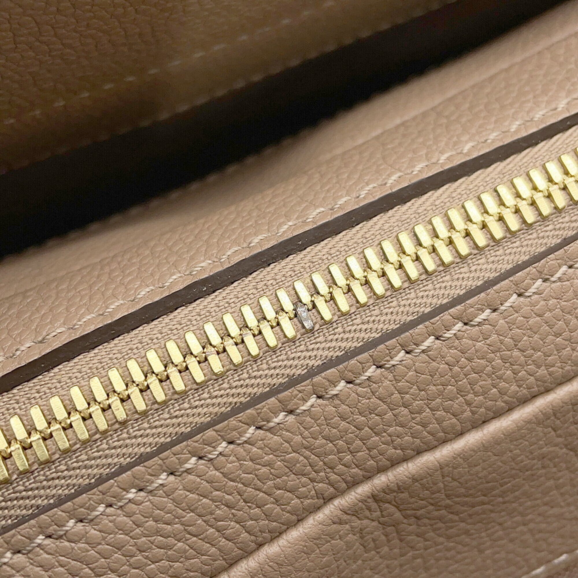 Louis Vuitton Taupe Monogram Empreinte Handbag Shoulder Bag (Pre-Owned)