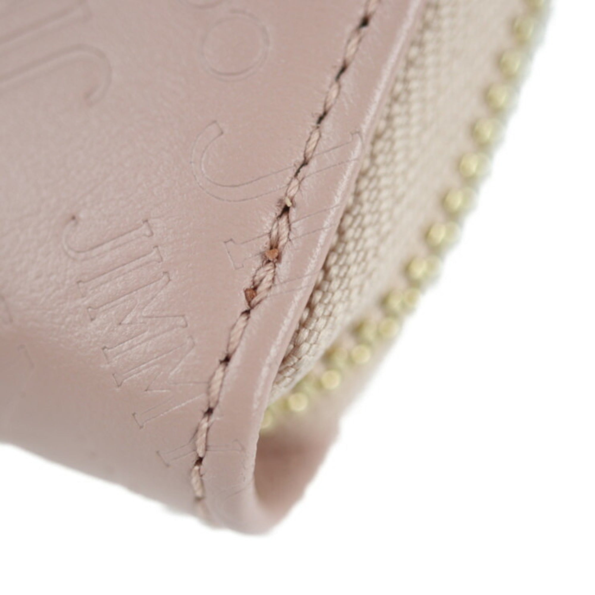 Jimmy Choo Pink Embossed Long Wallet (Bi-Fold) (Pre-Owned)