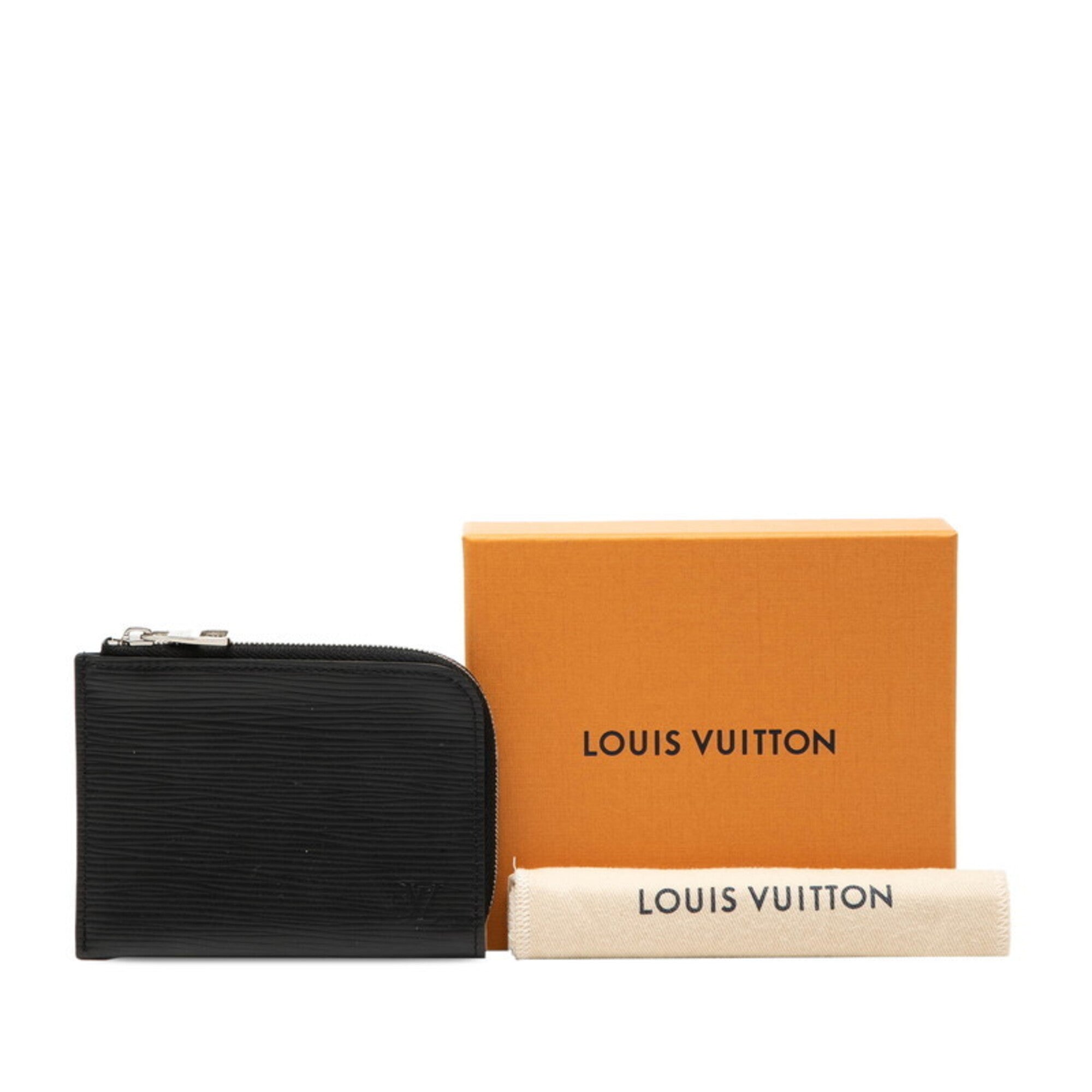 Louis Vuitton Epi Black Leather Coin Purse/Coin Case (Pre-Owned)