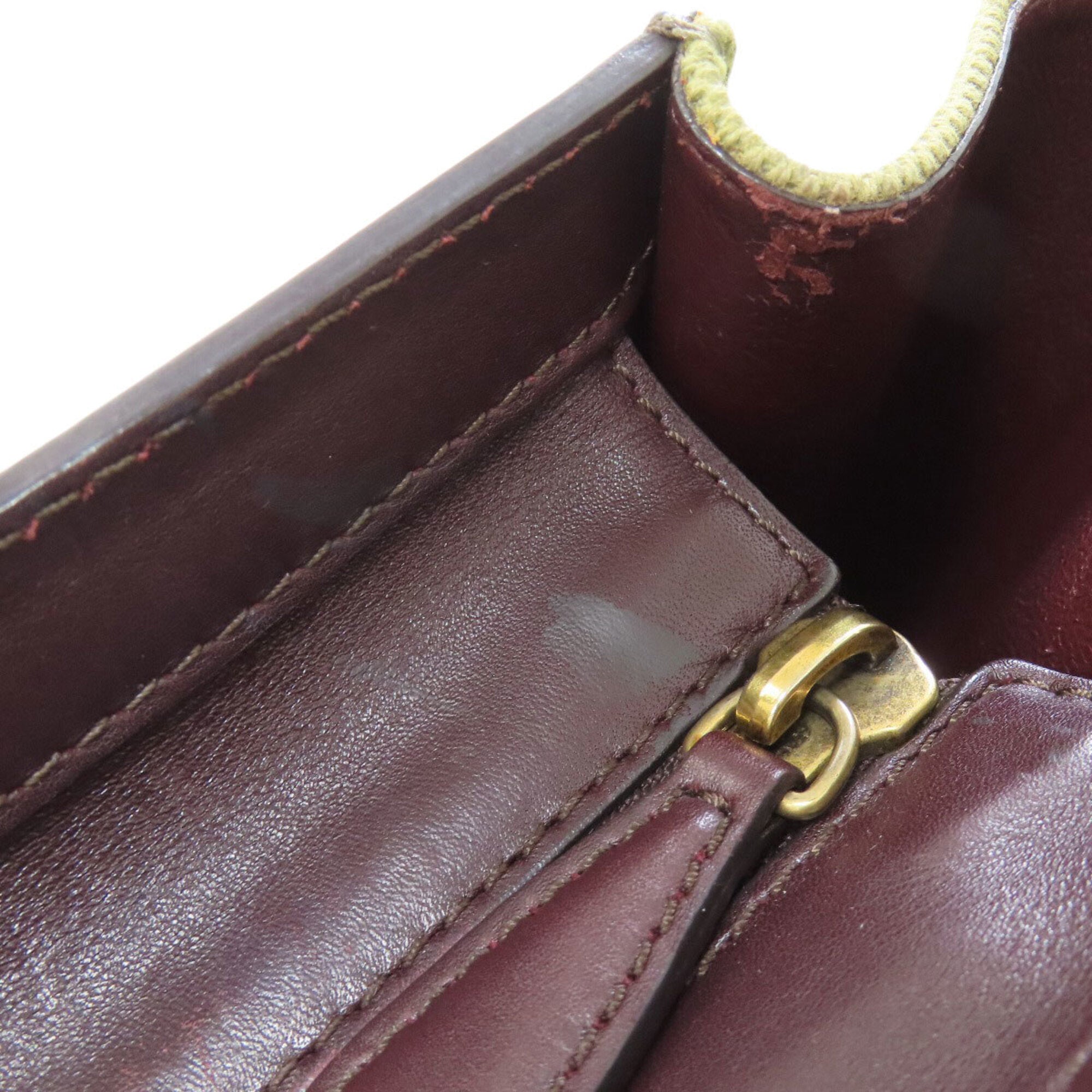 Celine Brown Khaki Canvas Leather Handbag (Pre-Owned)