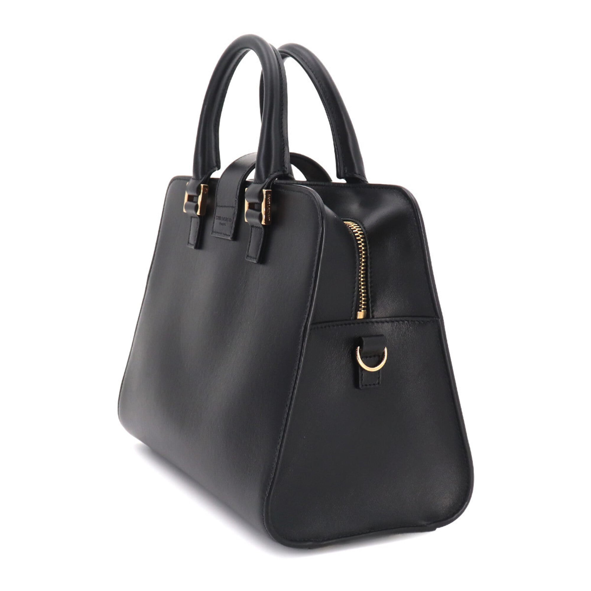Saint Laurent Black Leather Handbag (Pre-Owned)