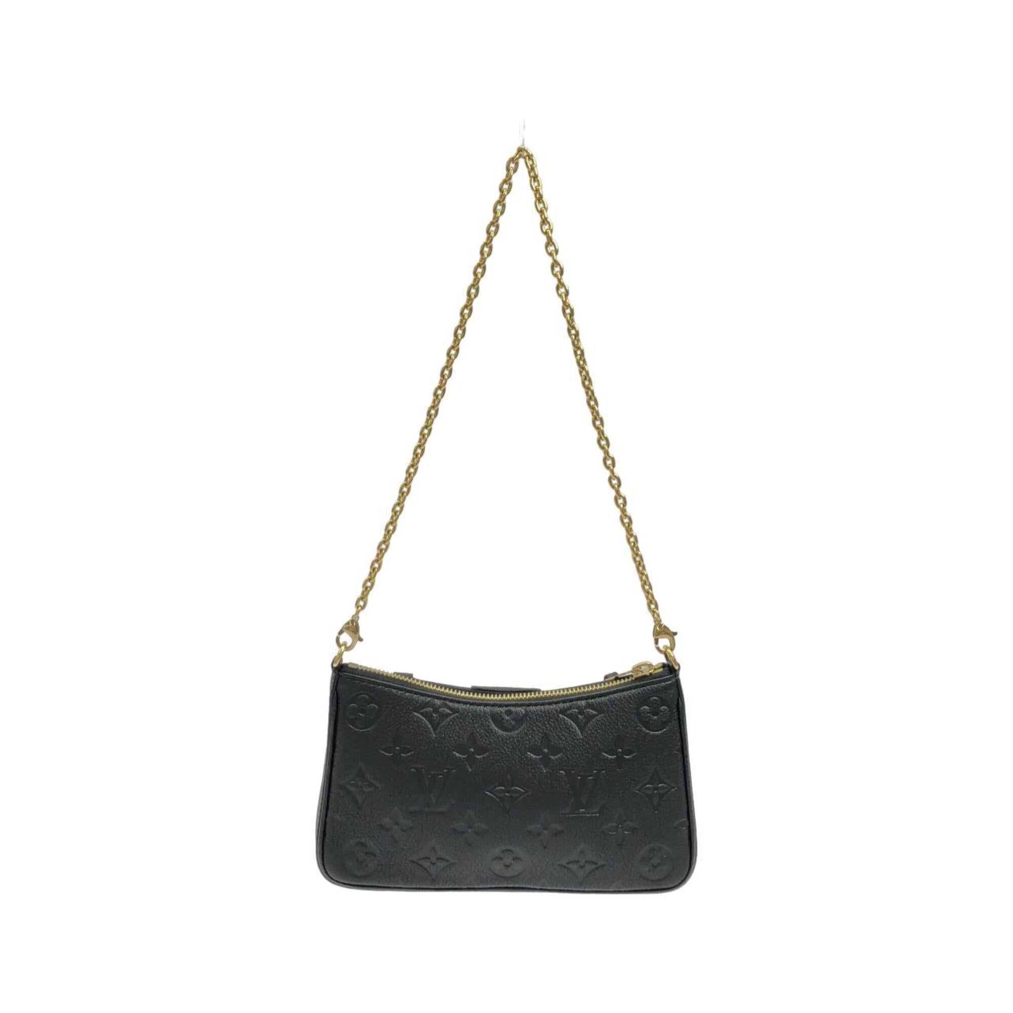 Louis Vuitton Black Leather Handbag Pouch (Pre-Owned)
