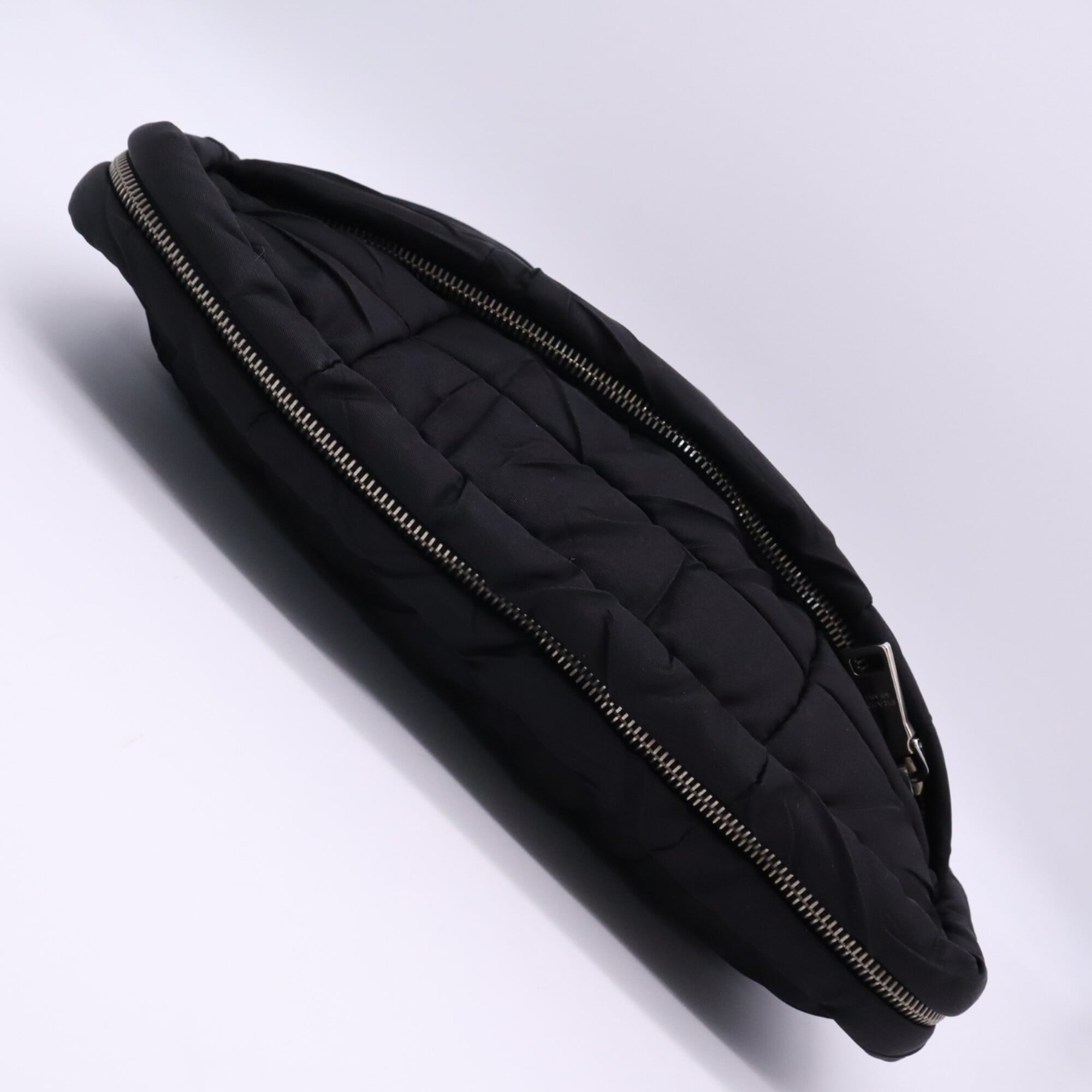 Prada Saffiano Black Nero Nylon Saffiano Clutch Bag Shoulder Bag (Pre-Owned)