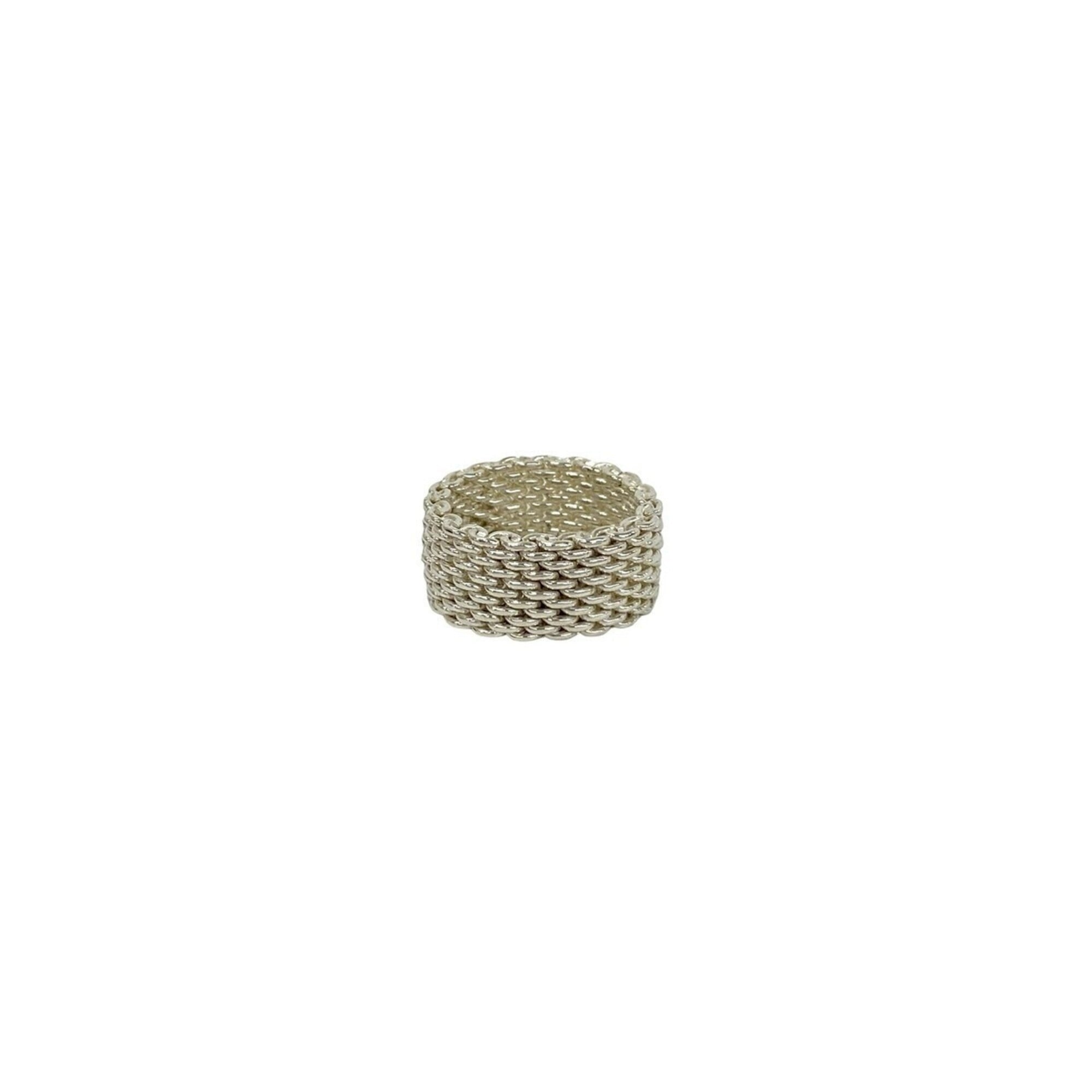 Tiffany Silver Silver 925 Band Ring (Pre-Owned)
