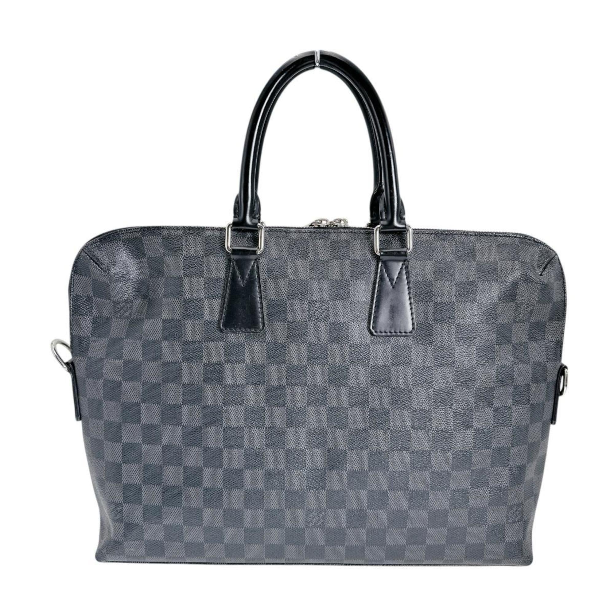 Louis Vuitton Black Damier Graphite Briefcase (Pre-Owned)