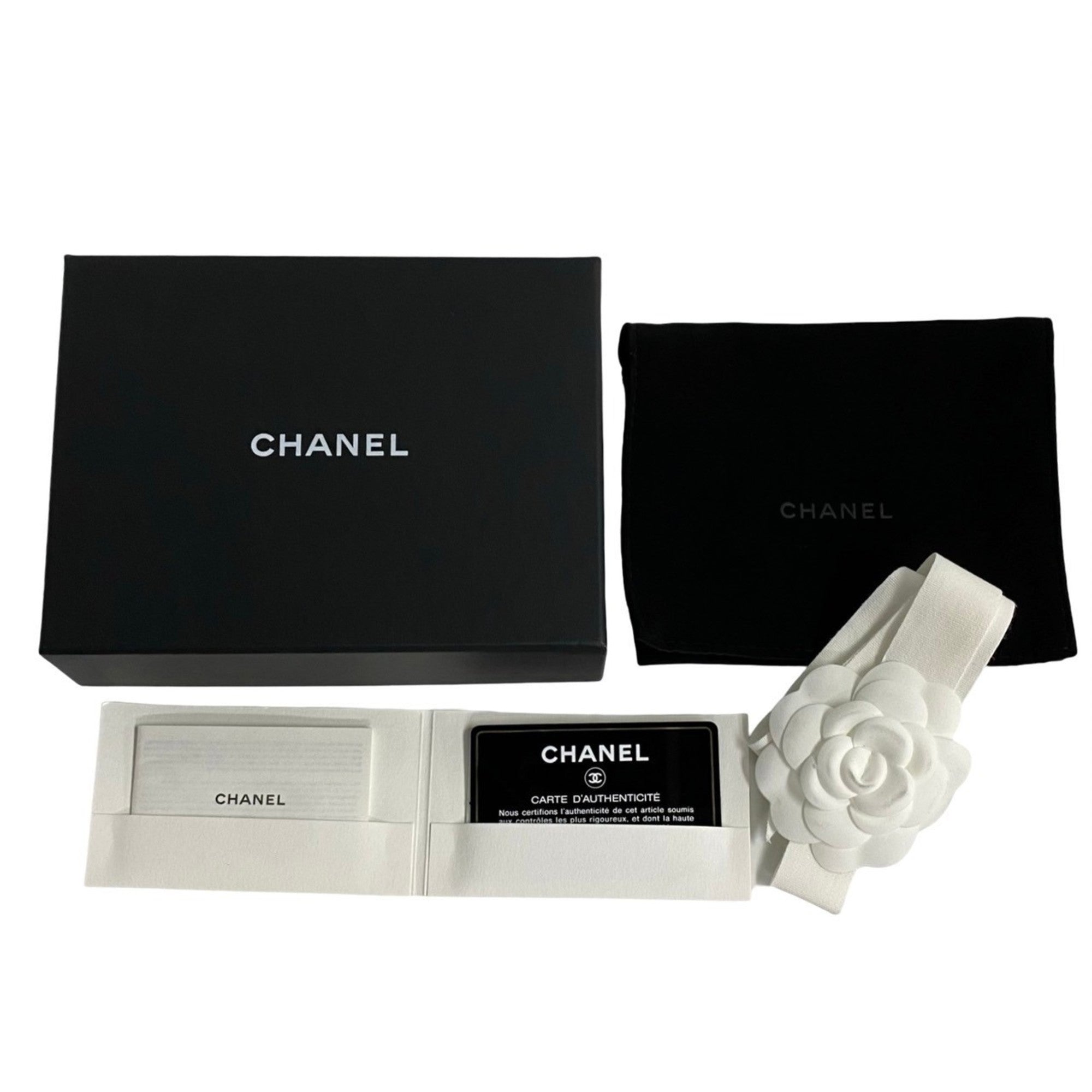 Chanel Pink Grained Calfskin Wallet (Tri-Fold) (Pre-Owned)