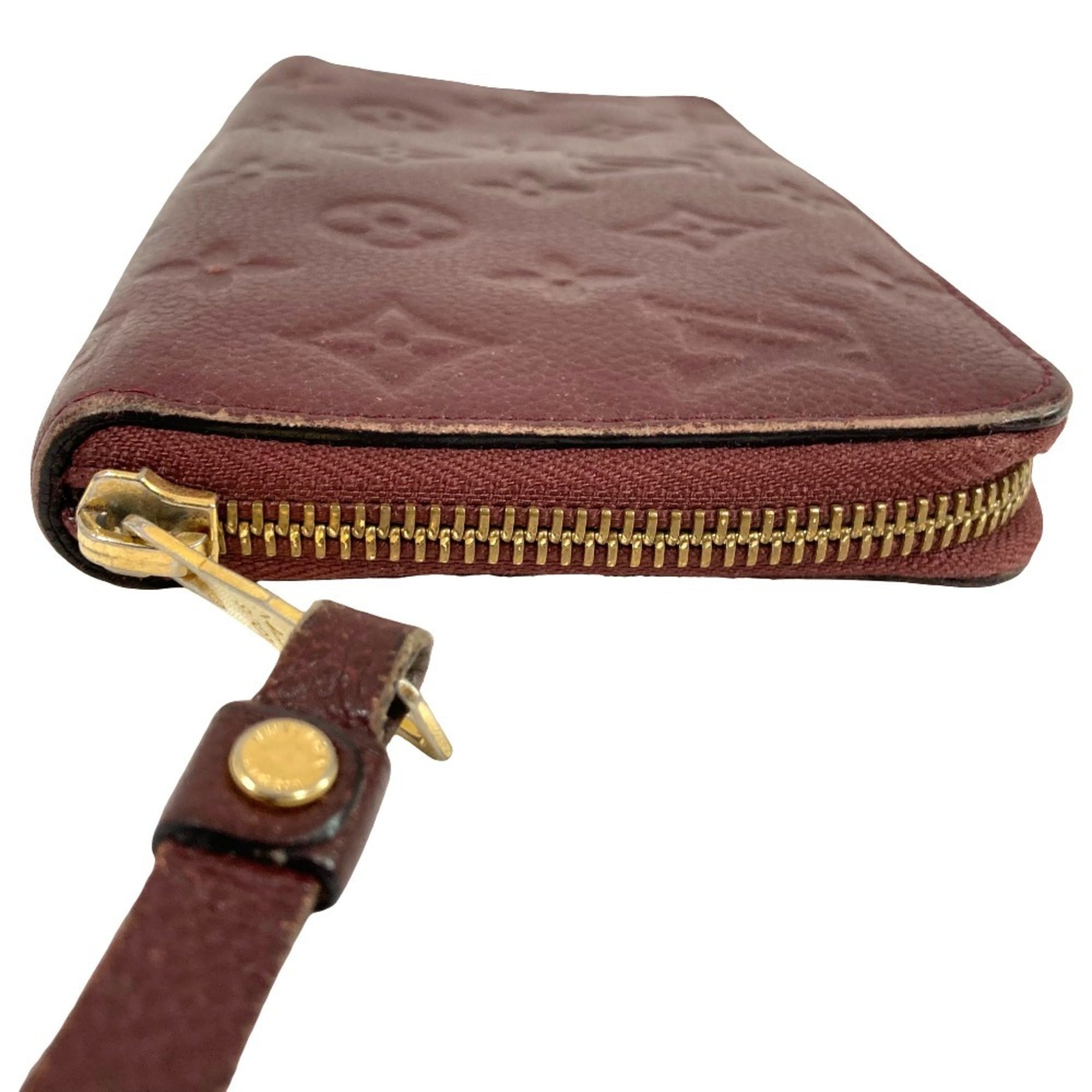 Louis Vuitton Monogram Empreinte Bordeaux Monogram Empreinte Long Wallet (Bi-Fold) (Pre-Owned)