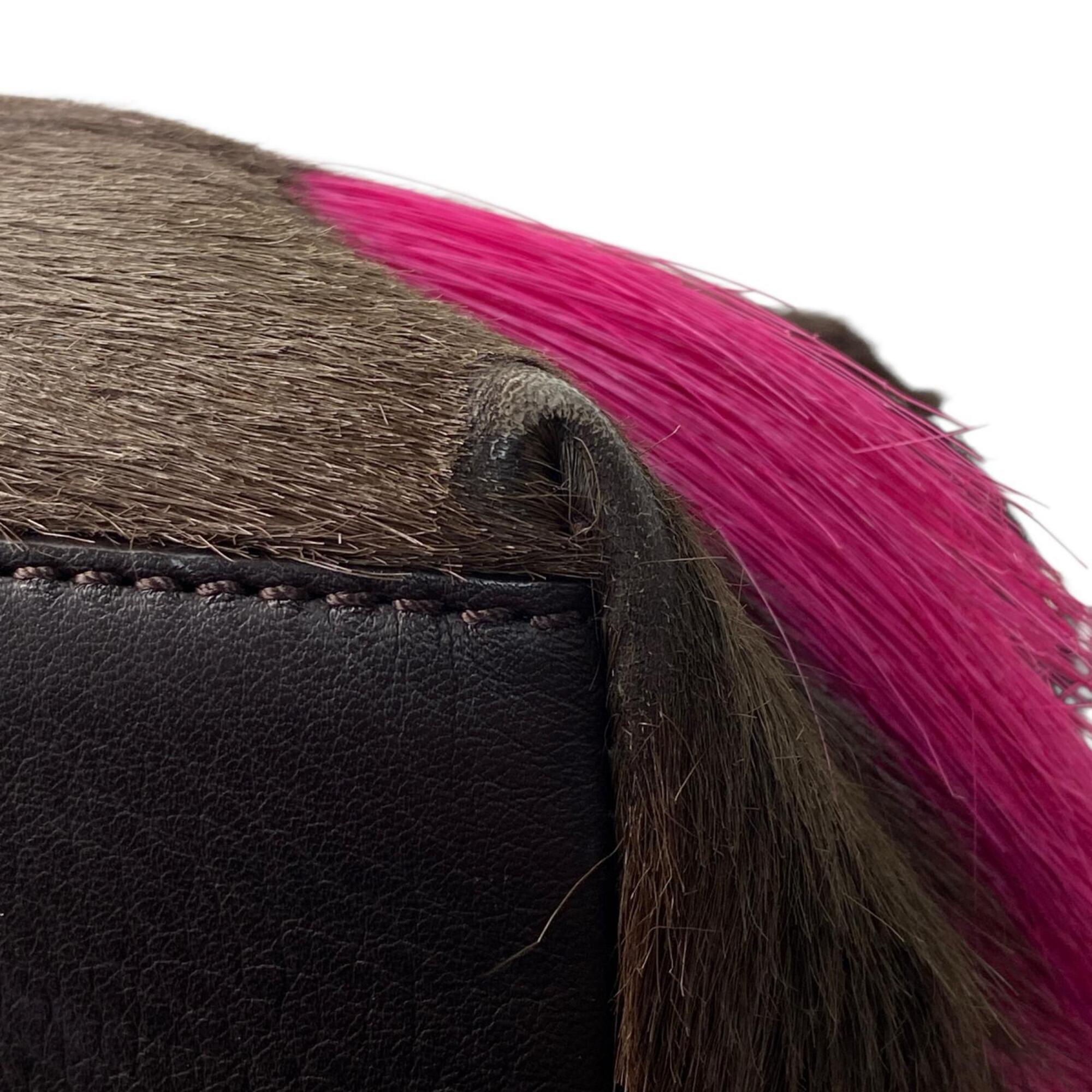 Fendi Brown Fur Shoulder Bag (Pre-Owned)