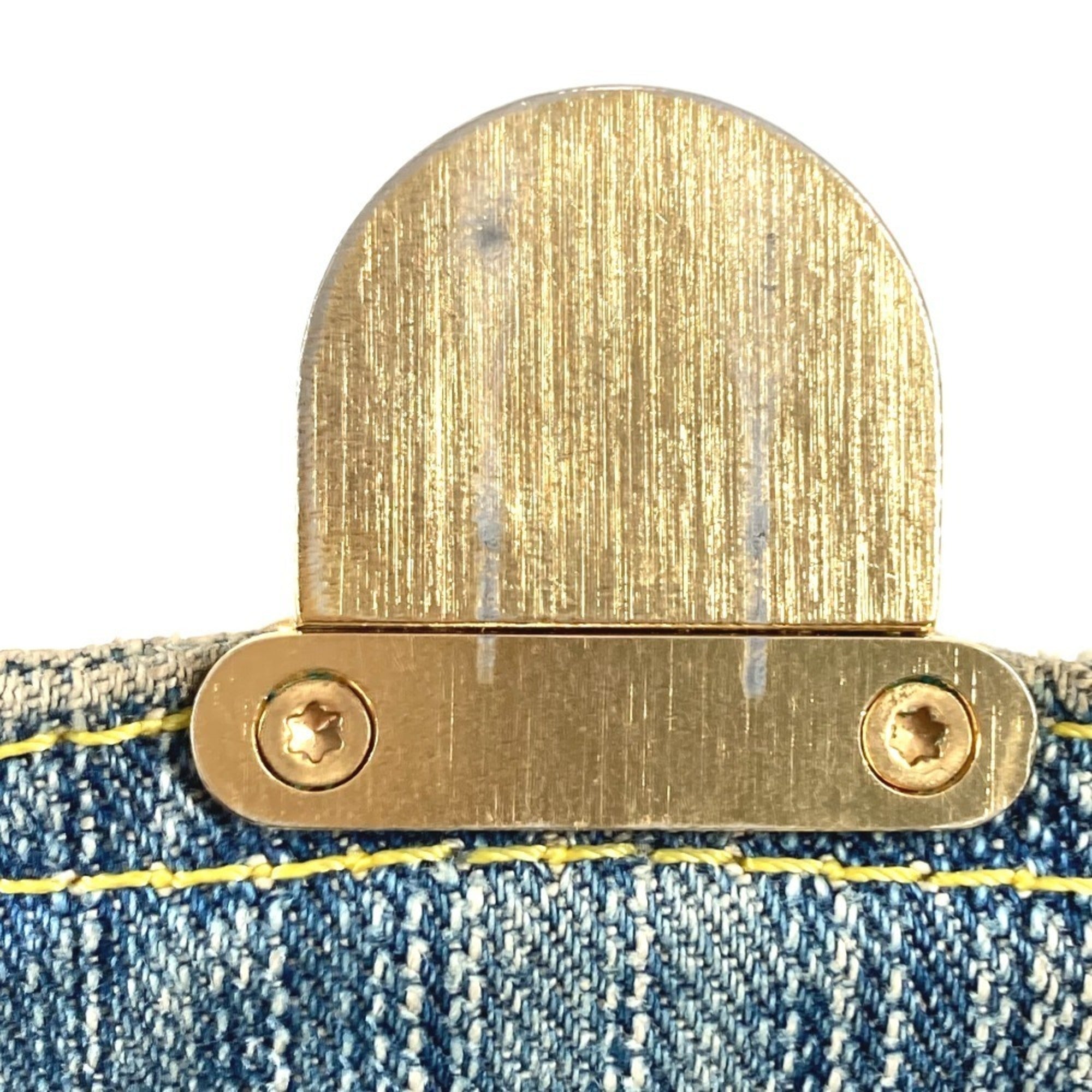Louis Vuitton Monogram Denim Blue Monogram Denim Handbag Shoulder Bag (Pre-Owned)