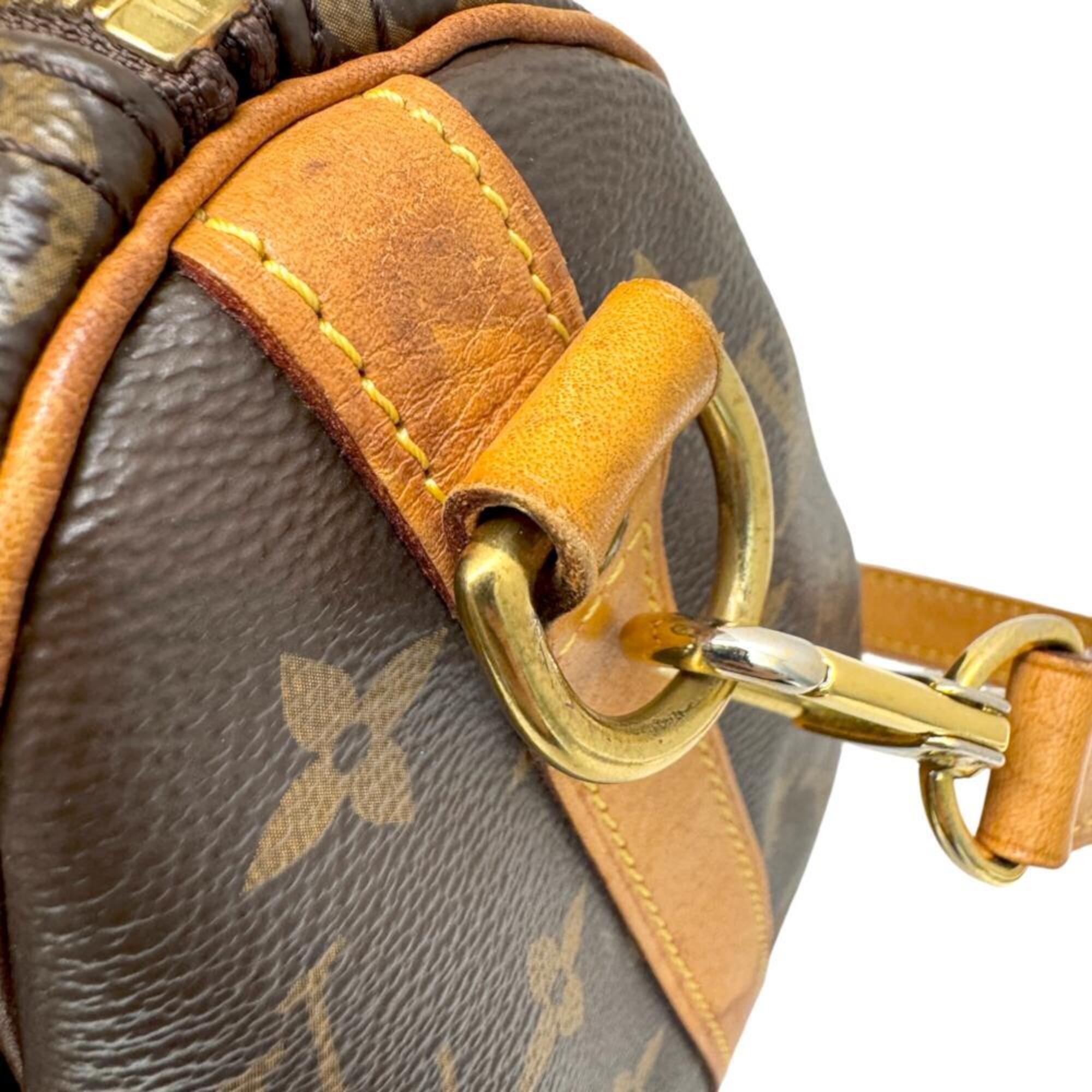 Louis Vuitton Brown Monogram Boston Bag Handbag (Pre-Owned)