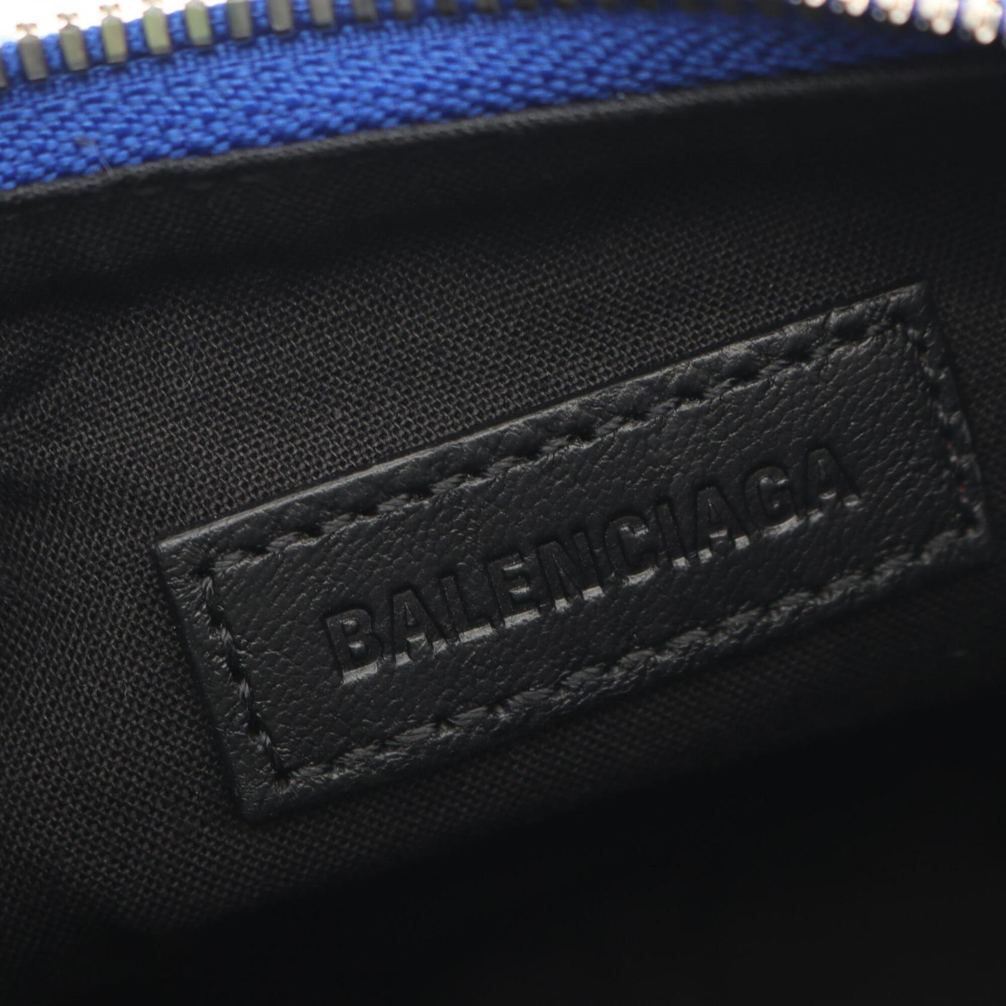 Balenciaga Blue Metallic Leather Handbag Shoulder Bag (Pre-Owned)