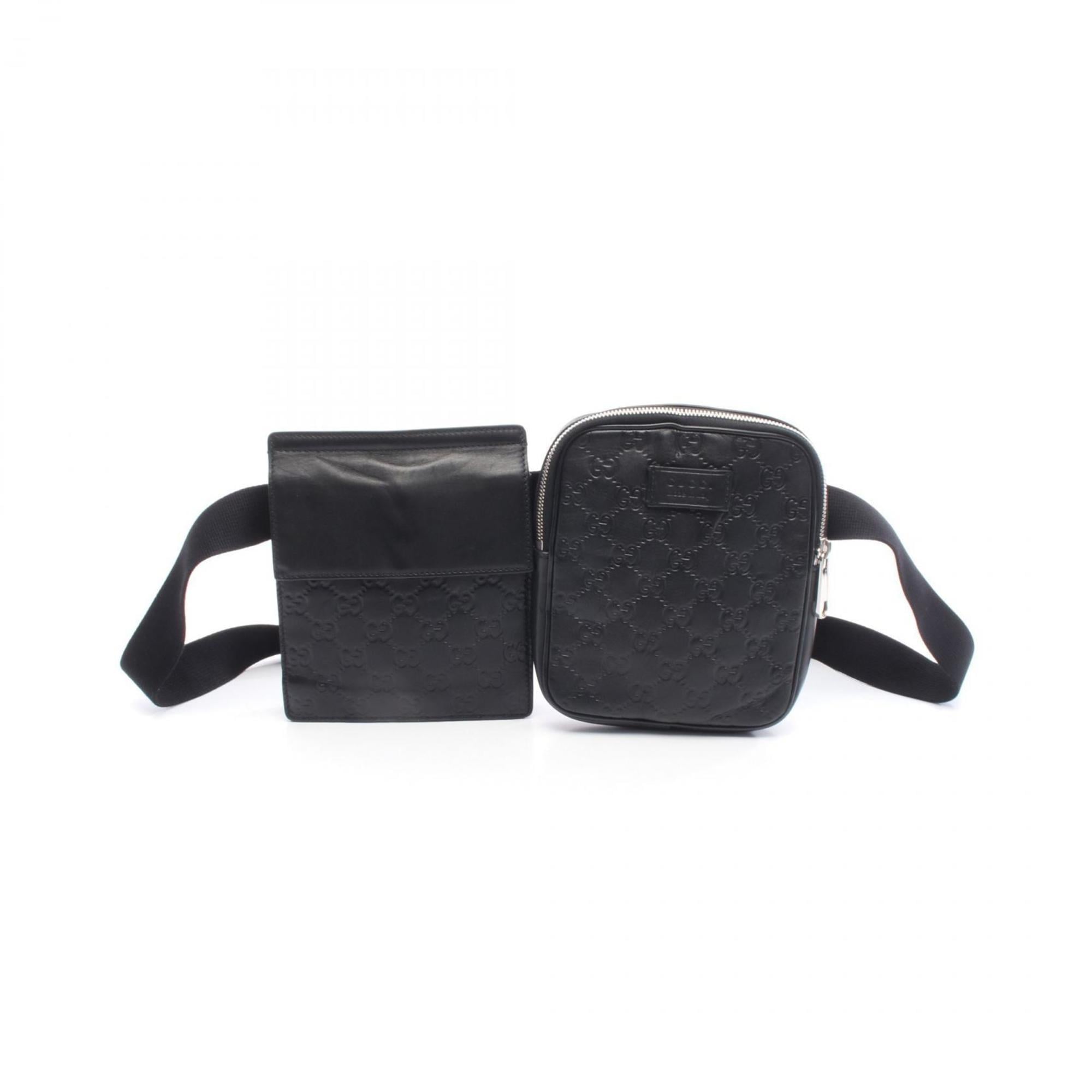 Gucci Black Leather Fanny Pack (Pre-Owned)