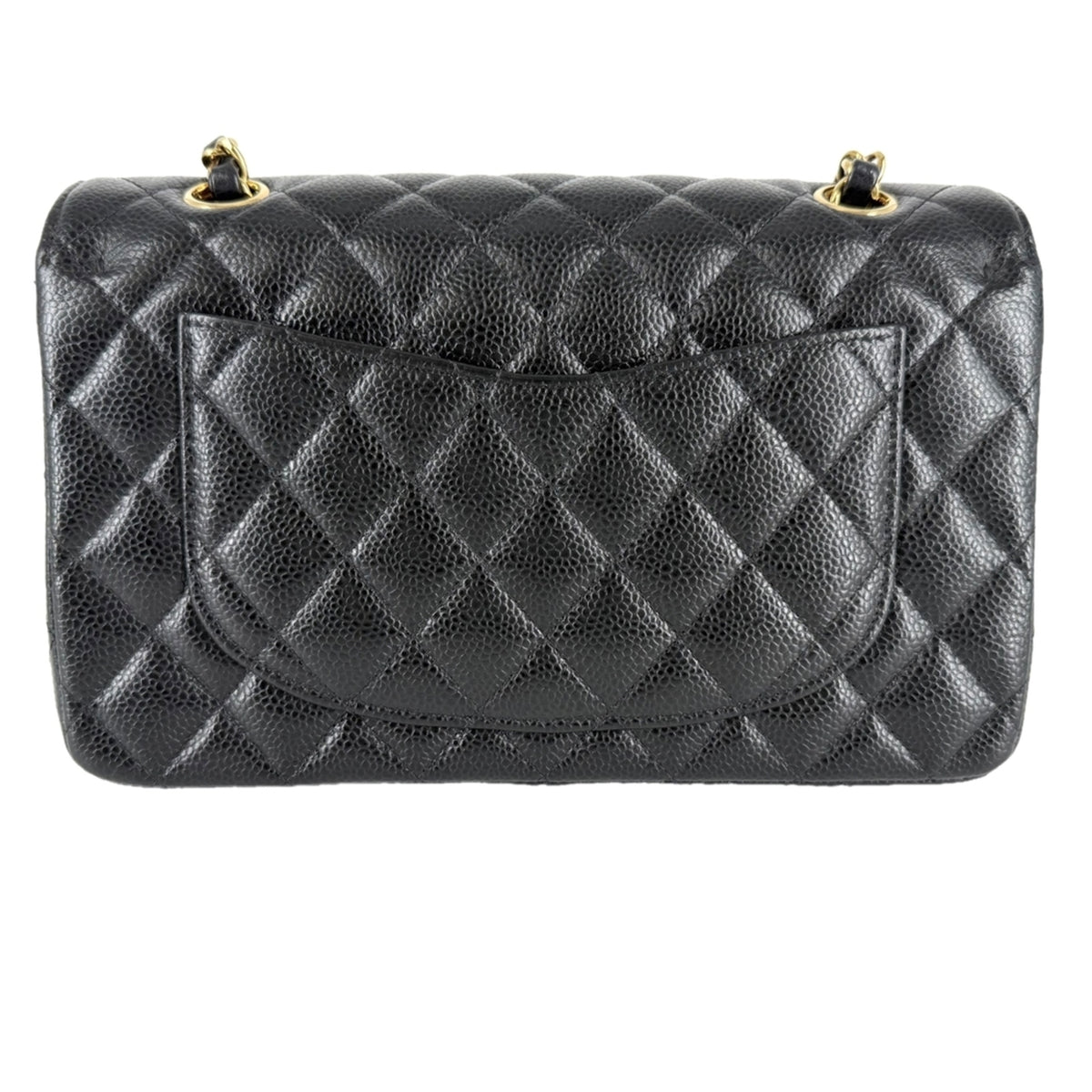 Chanel Black Grained Calfskin Shoulder Bag (Pre-Owned)