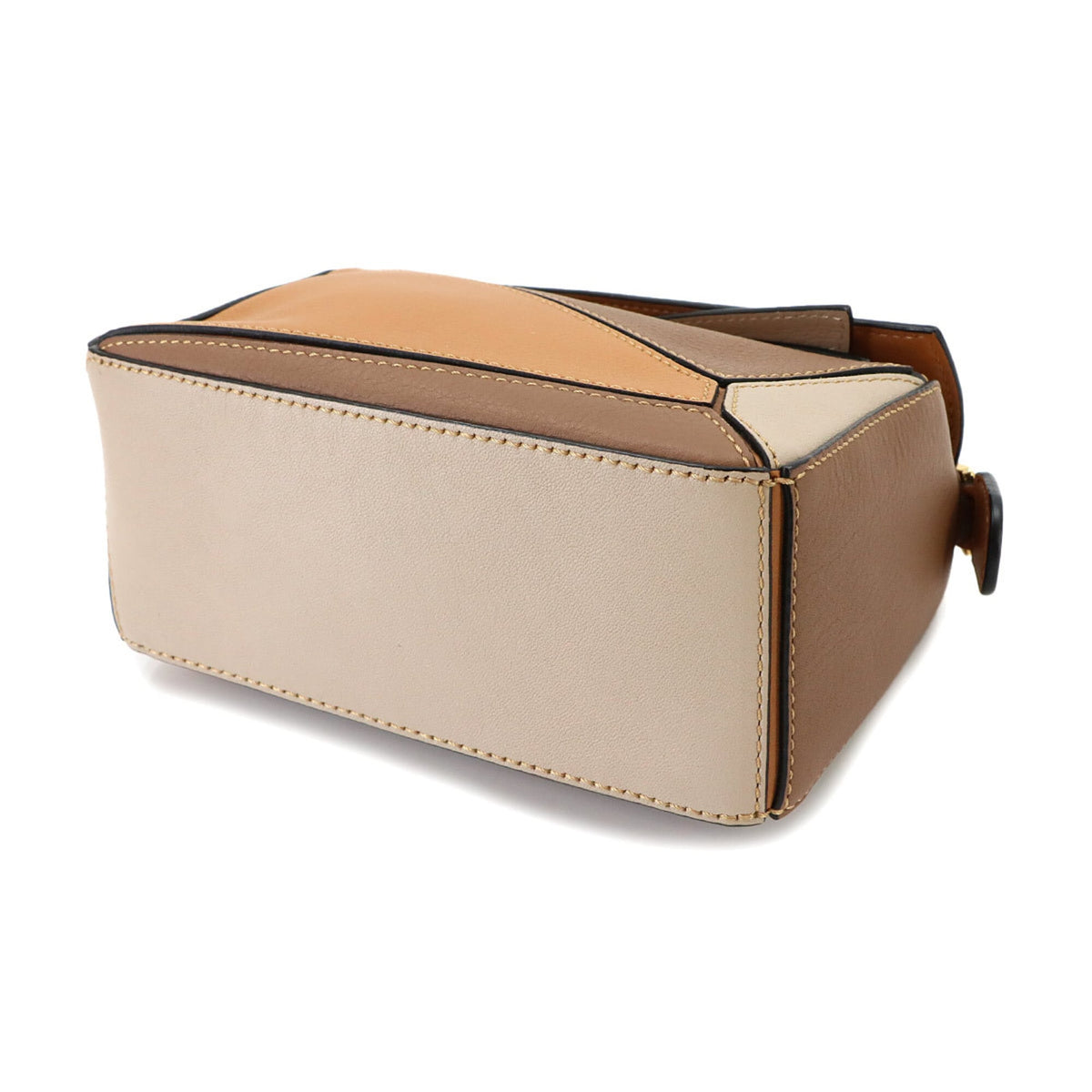Loewe Beige Brown Leather Handbag (Pre-Owned)