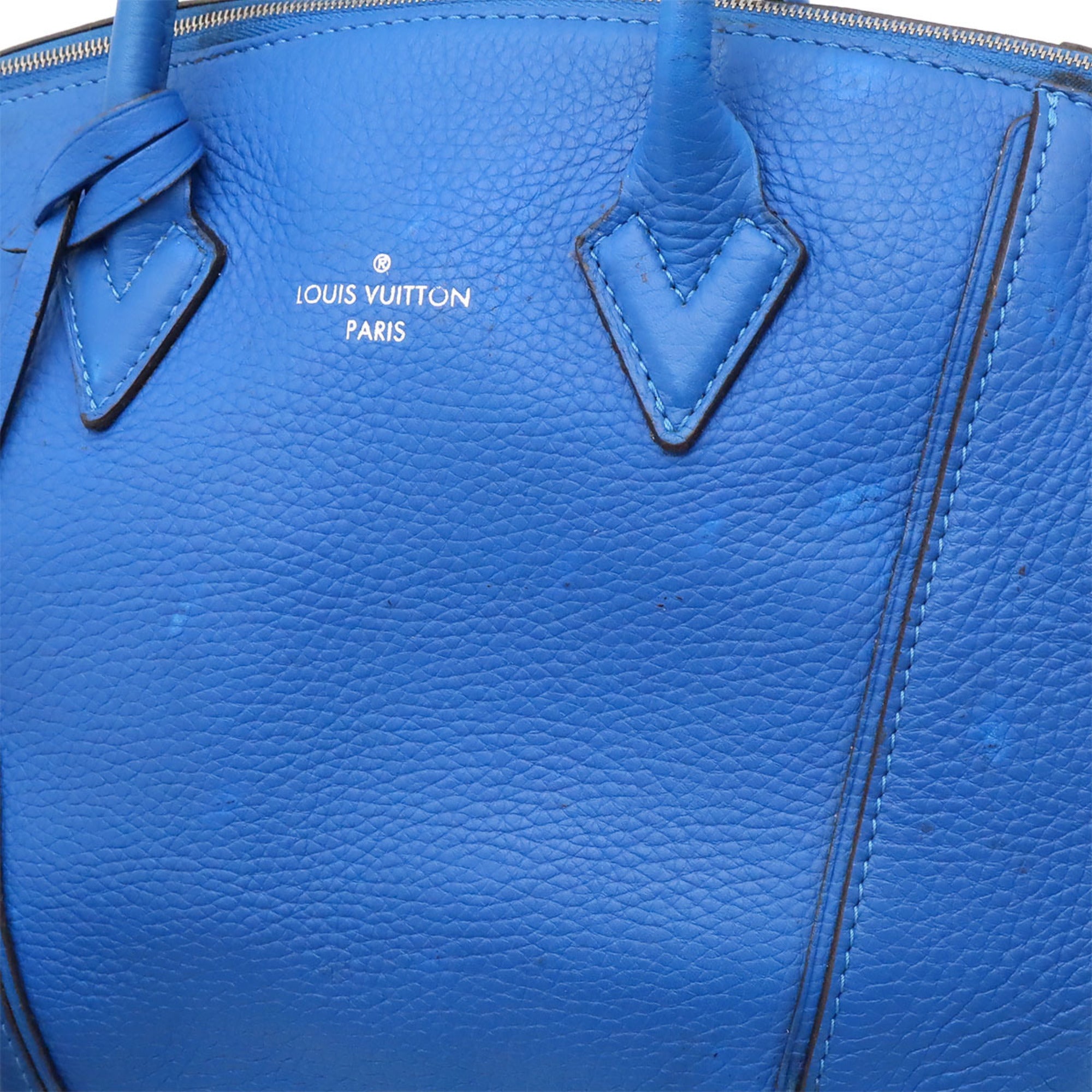 Louis Vuitton Blue Leather Handbag (Pre-Owned)