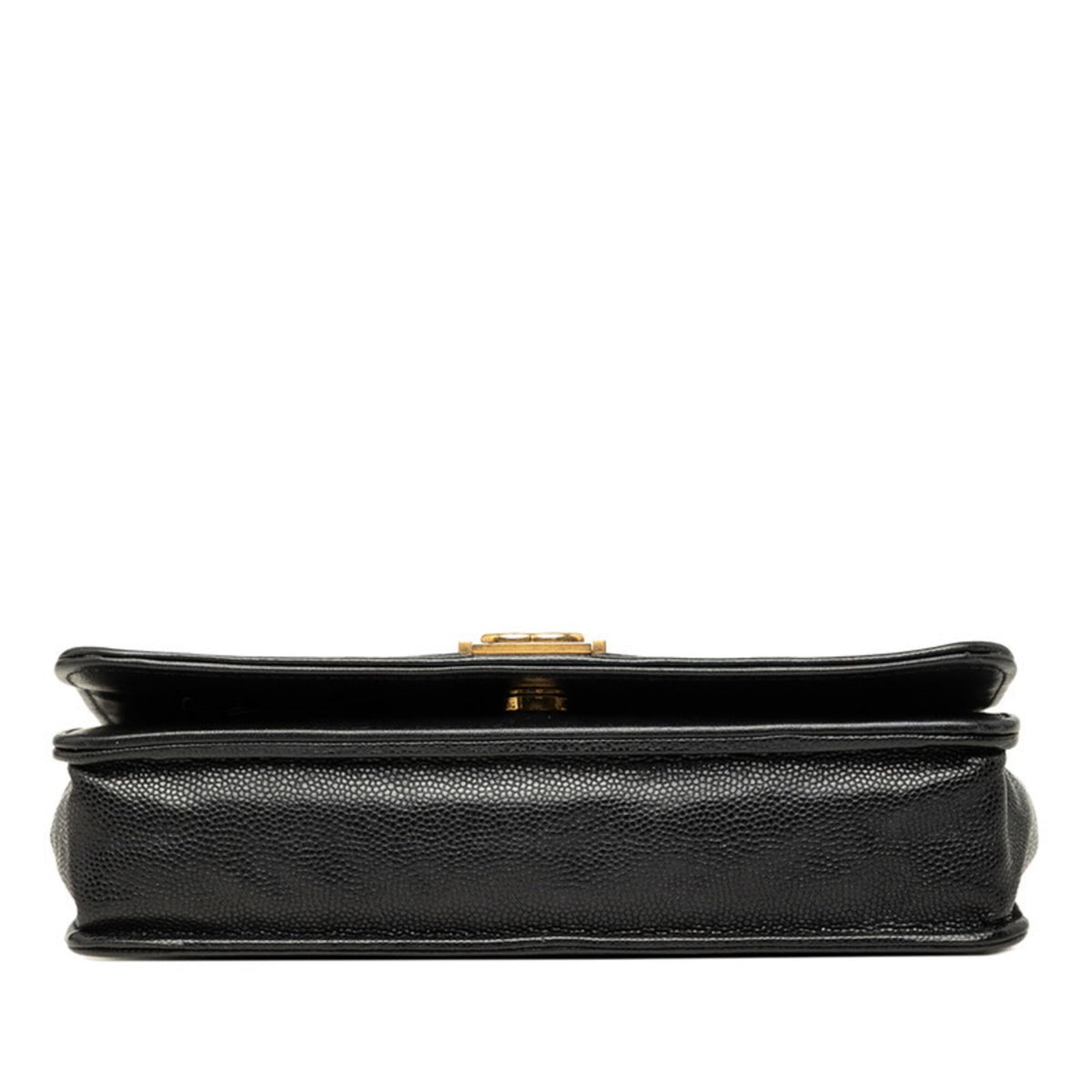 Chanel Black Grained Calfskin Shoulder Bag (Pre-Owned)