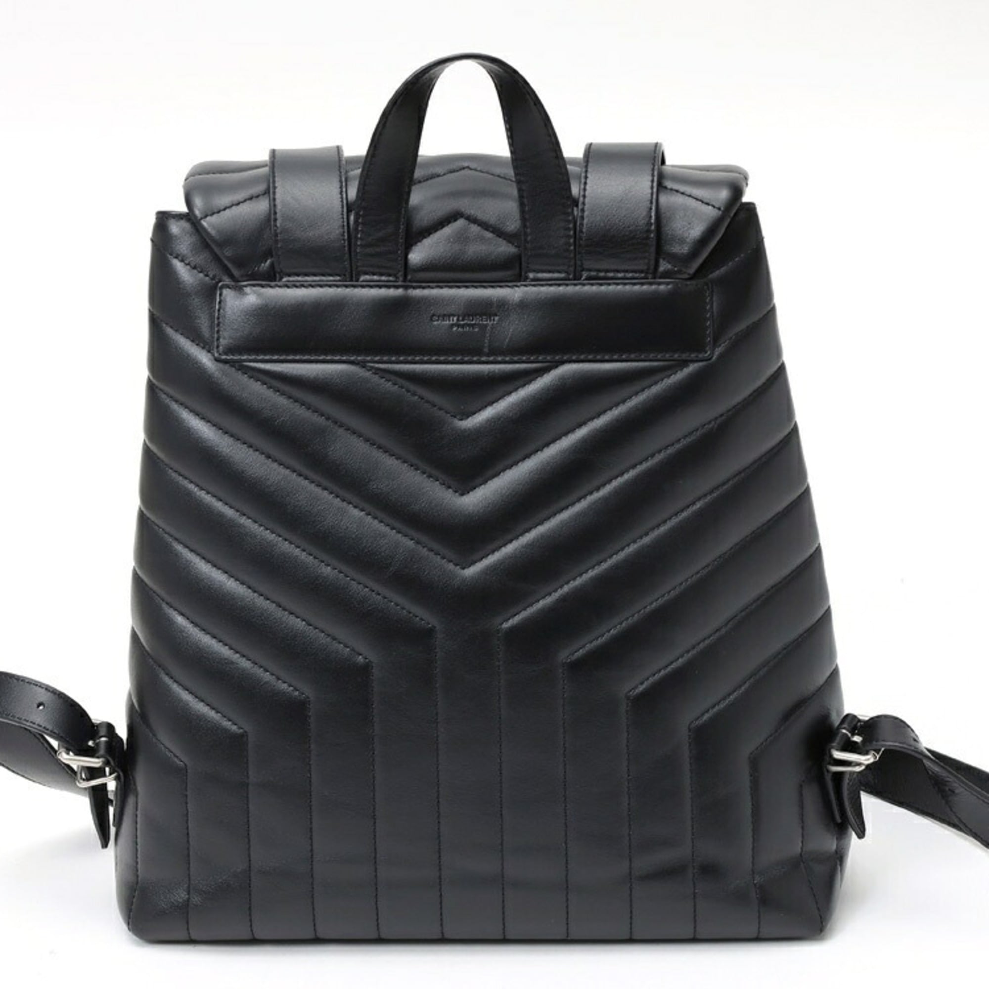 Saint Laurent Black Leather Backpack (Pre-Owned)