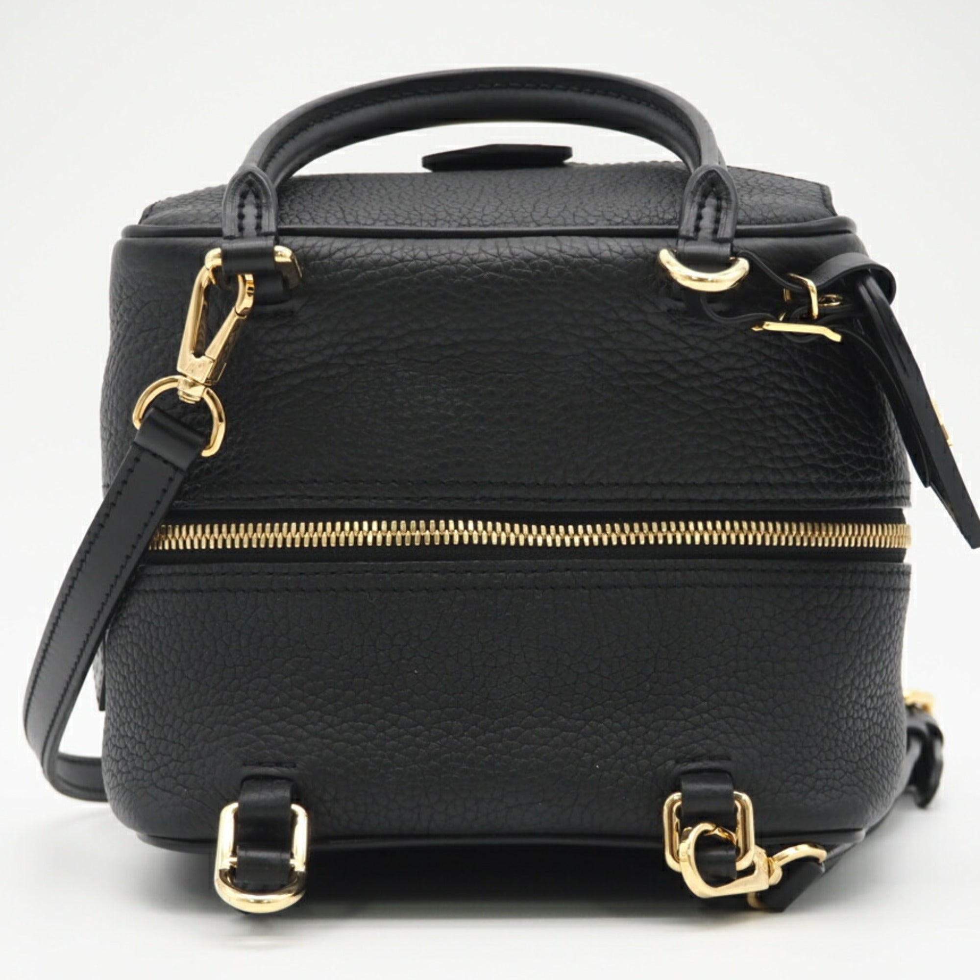 Louis Vuitton Black Leather Handbag (Pre-Owned)