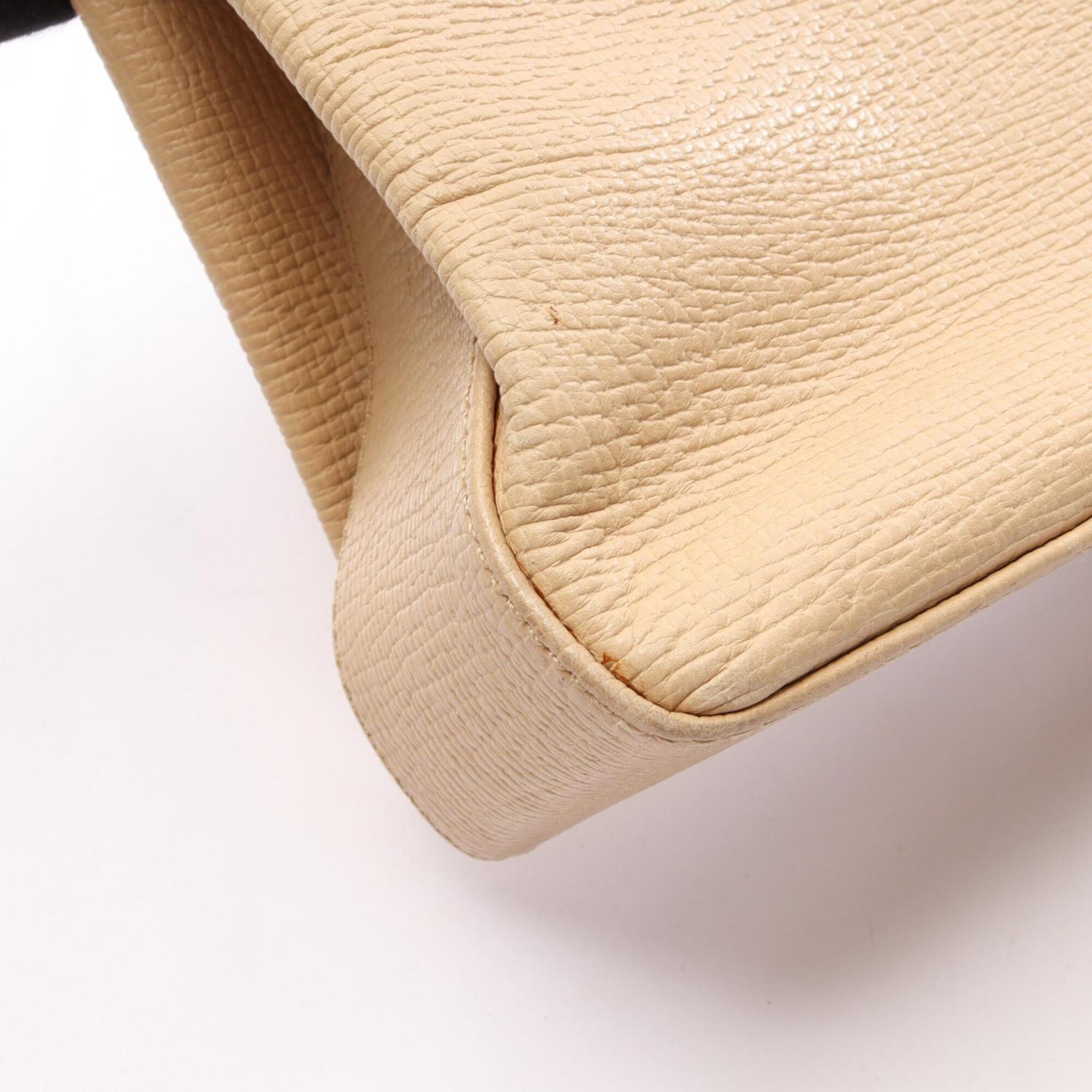Loewe Beige Leather Handbag Tote Bag (Pre-Owned)