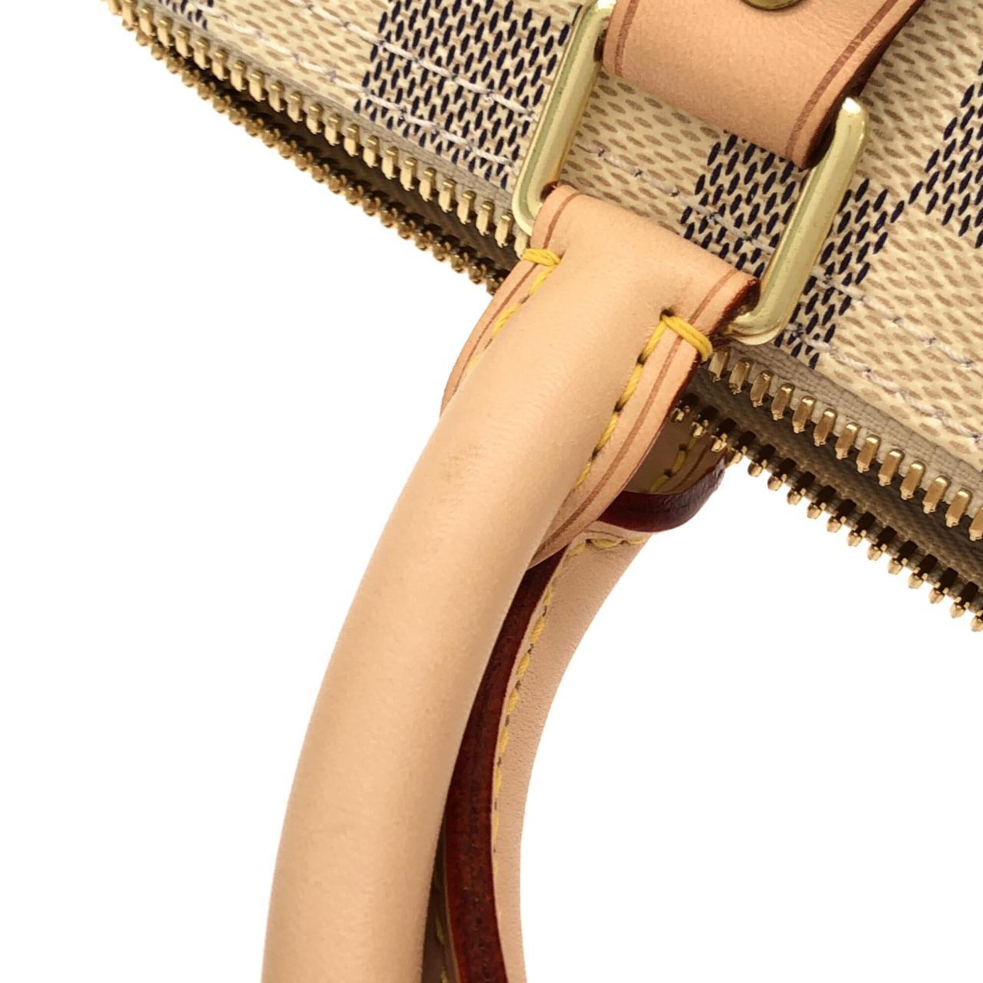 Louis Vuitton Azur Damier Azur Damier Azur Coated Canvas Boston Bag (Pre-Owned)