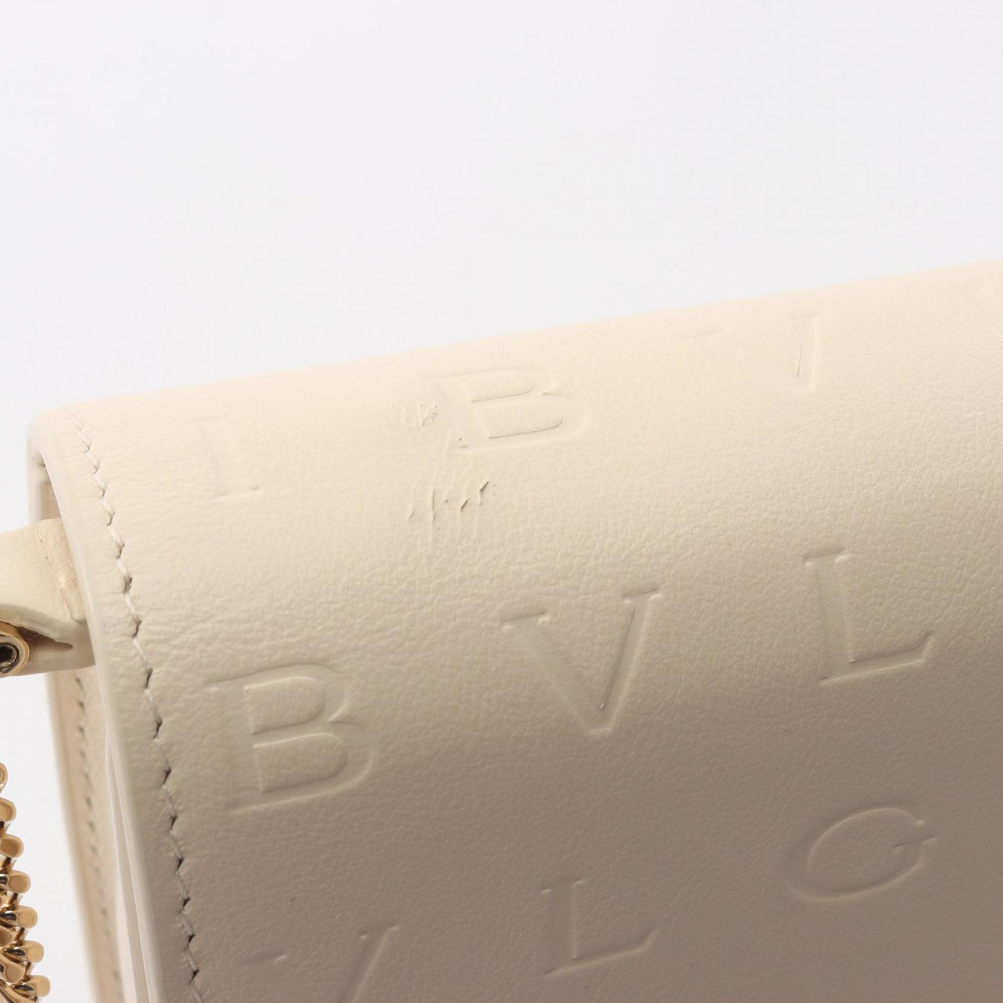 Bvlgari Ivory Leather Handbag Shoulder Bag (Pre-Owned)