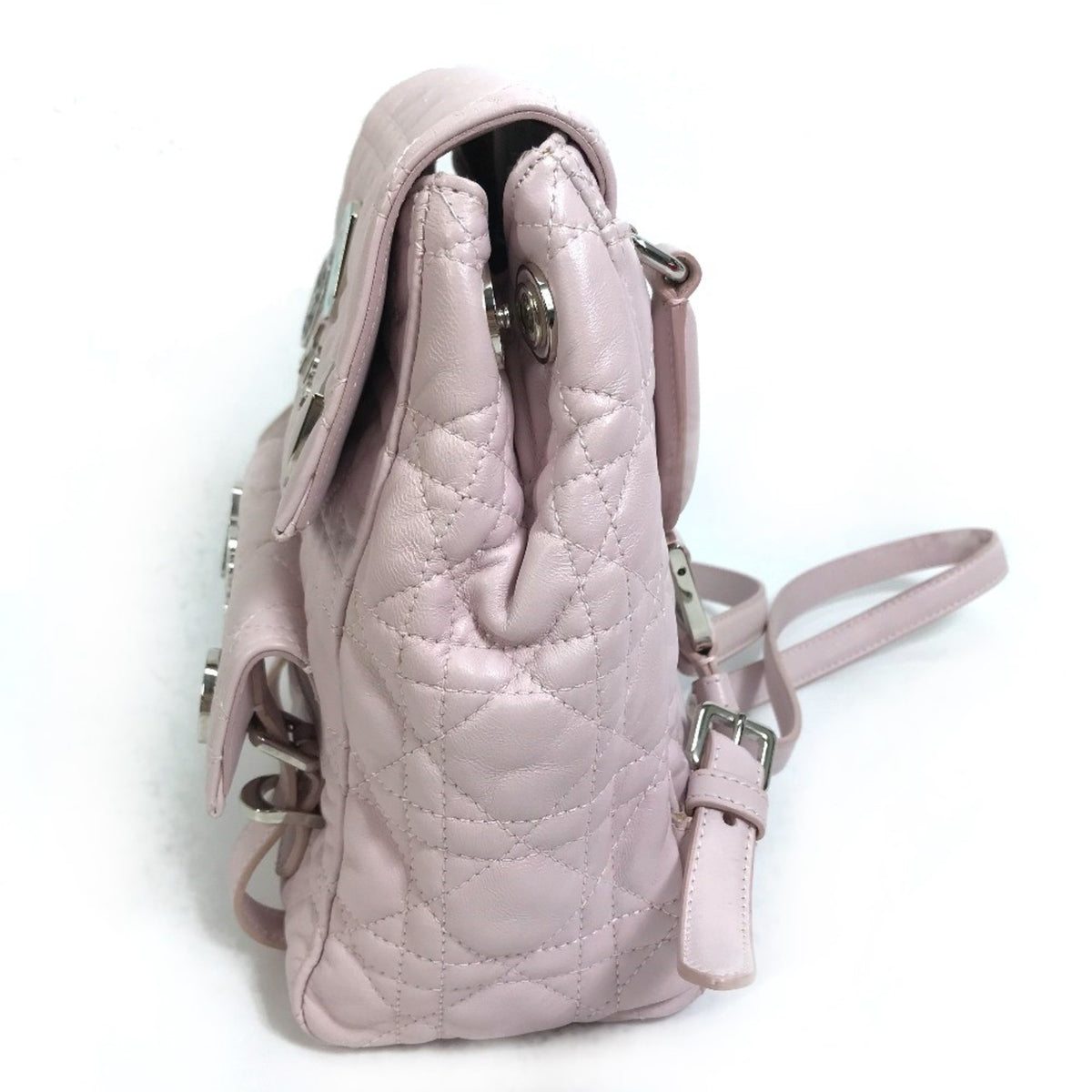 Christian Dior Pink Leather Backpack (Pre-Owned)