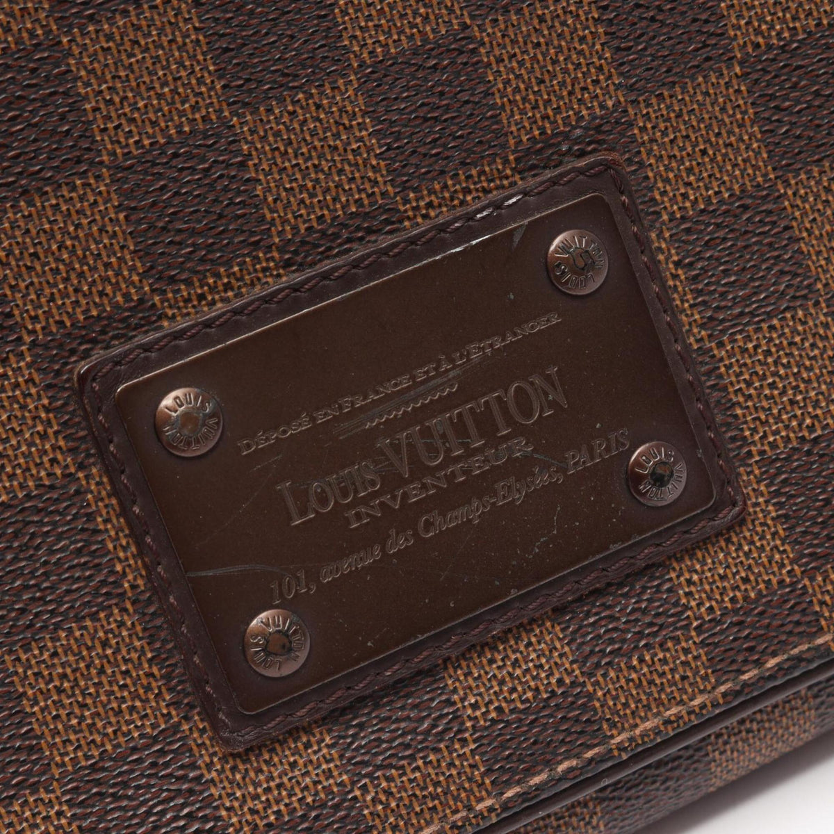Louis Vuitton Brown Coated Canvas Pvc Leather Handbag Shoulder Bag (Pre-Owned)
